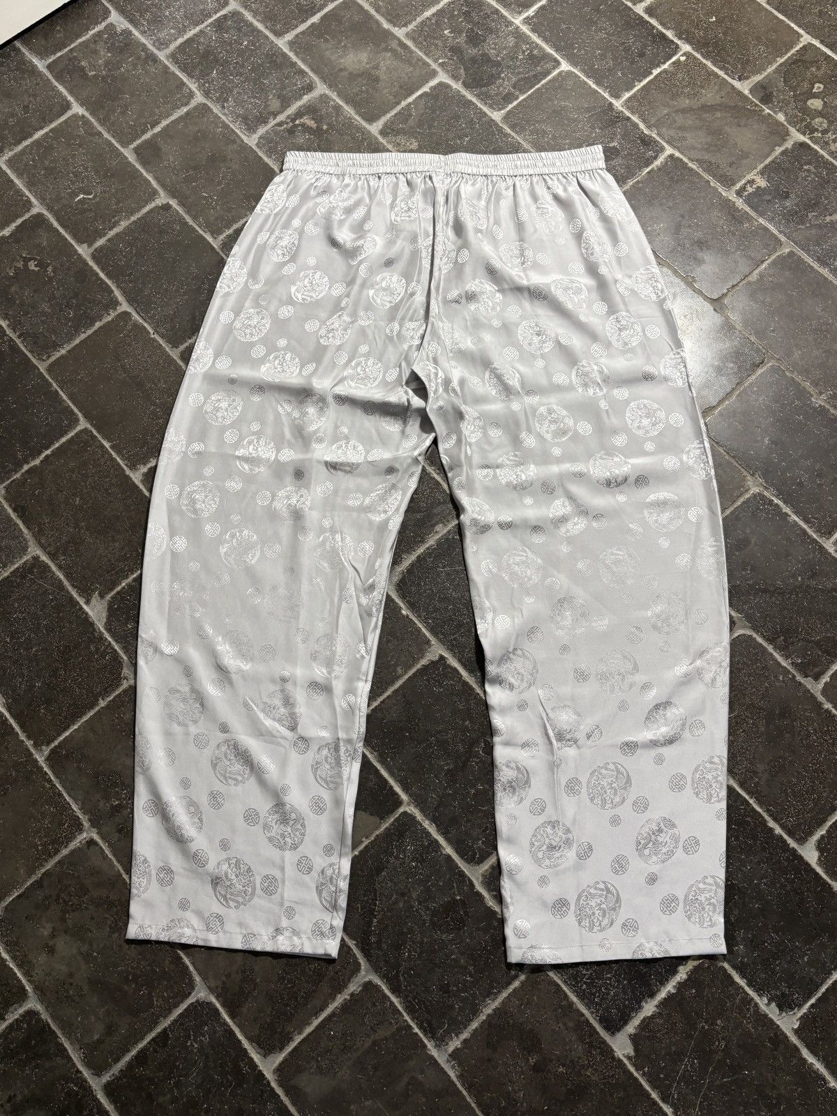 Vintage Vintage Silk Pajamas Two Piece Suit Matching Shirt Pants 90s Size US 38 / EU 54 - 7 Thumbnail