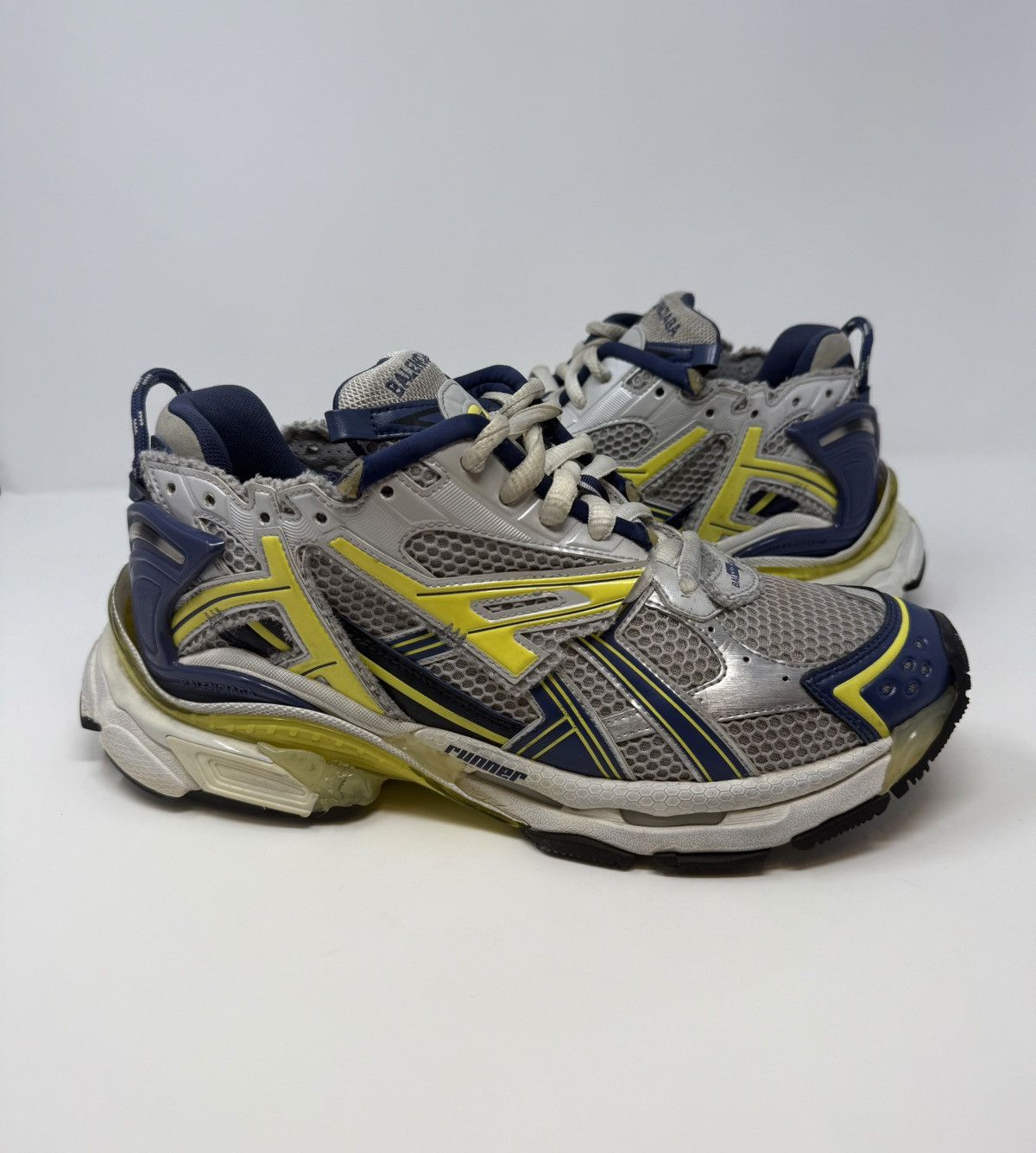 Balenciaga Balenciaga Runner Sneaker Blue/Yellow Size US 10 / EU 43 - 1 Thumbnail