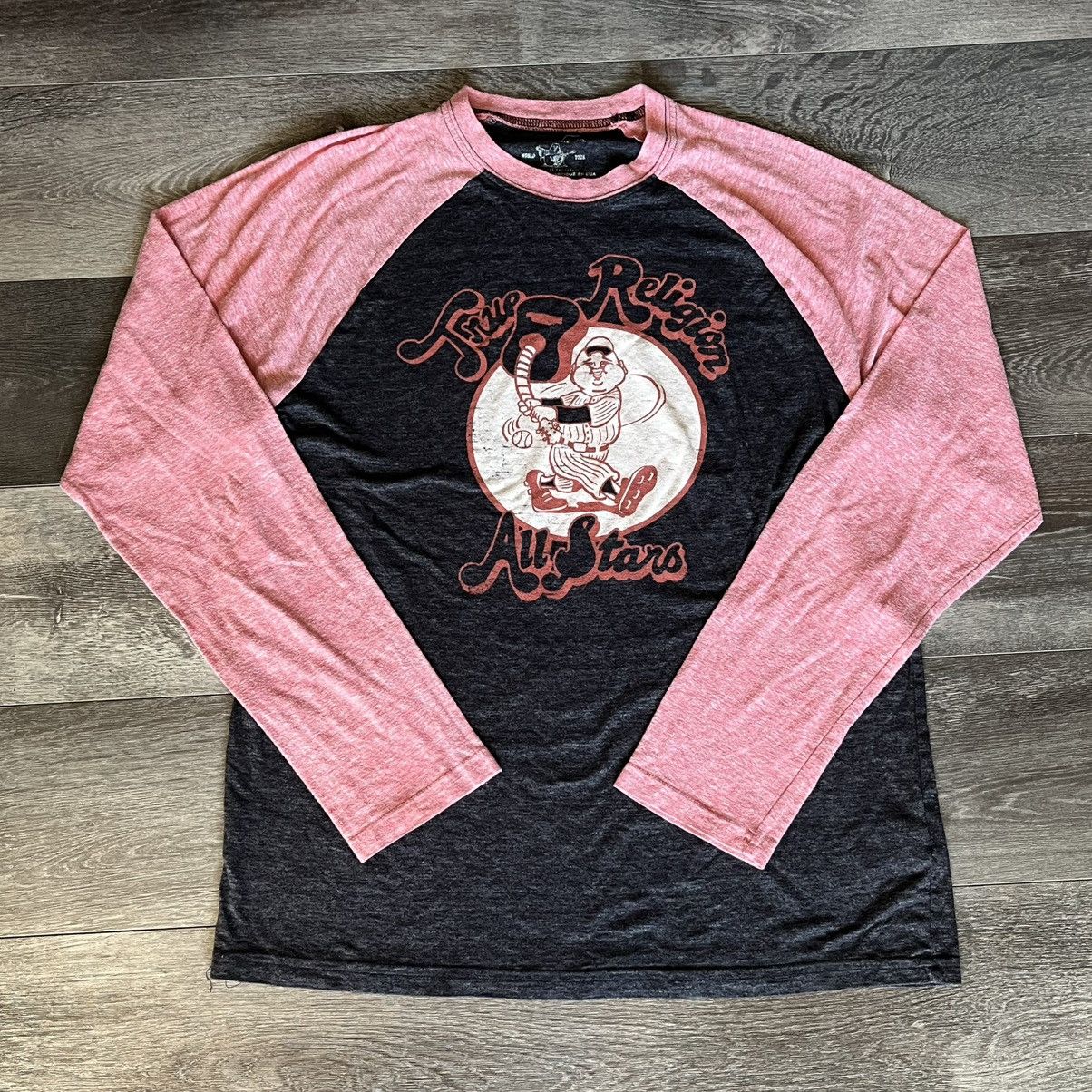 True Religion Vintage 2000s True Religion All Stars Baseball Raglan LS Tee Size US L / EU 52-54 / 3 - 1 Thumbnail