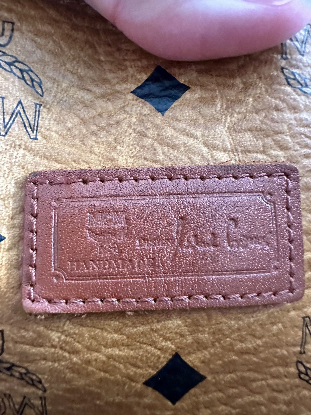 MCM Vintage 90s MCM Monogram Shoulder Bag Size ONE SIZE - 7 Thumbnail