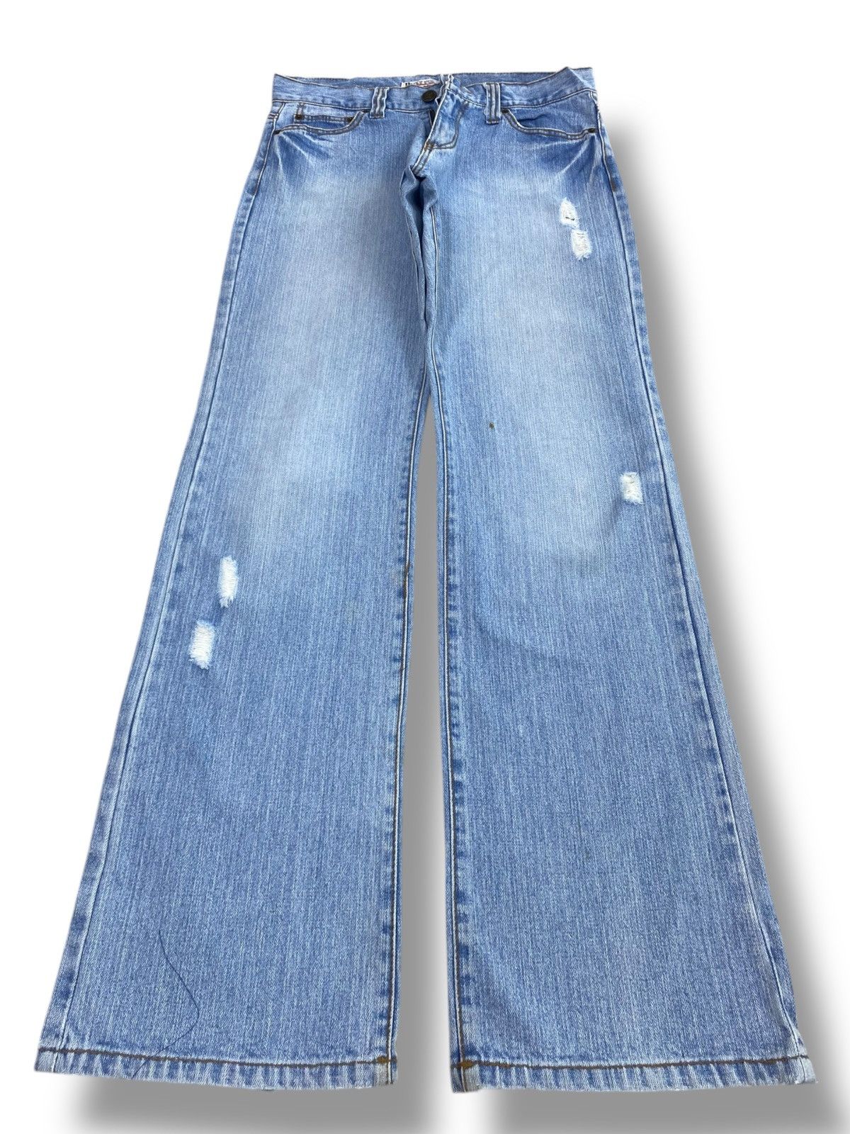 Other Japanese Brand Blue Faded Wash Style Loose Jeans Size US 33 - 1 Thumbnail