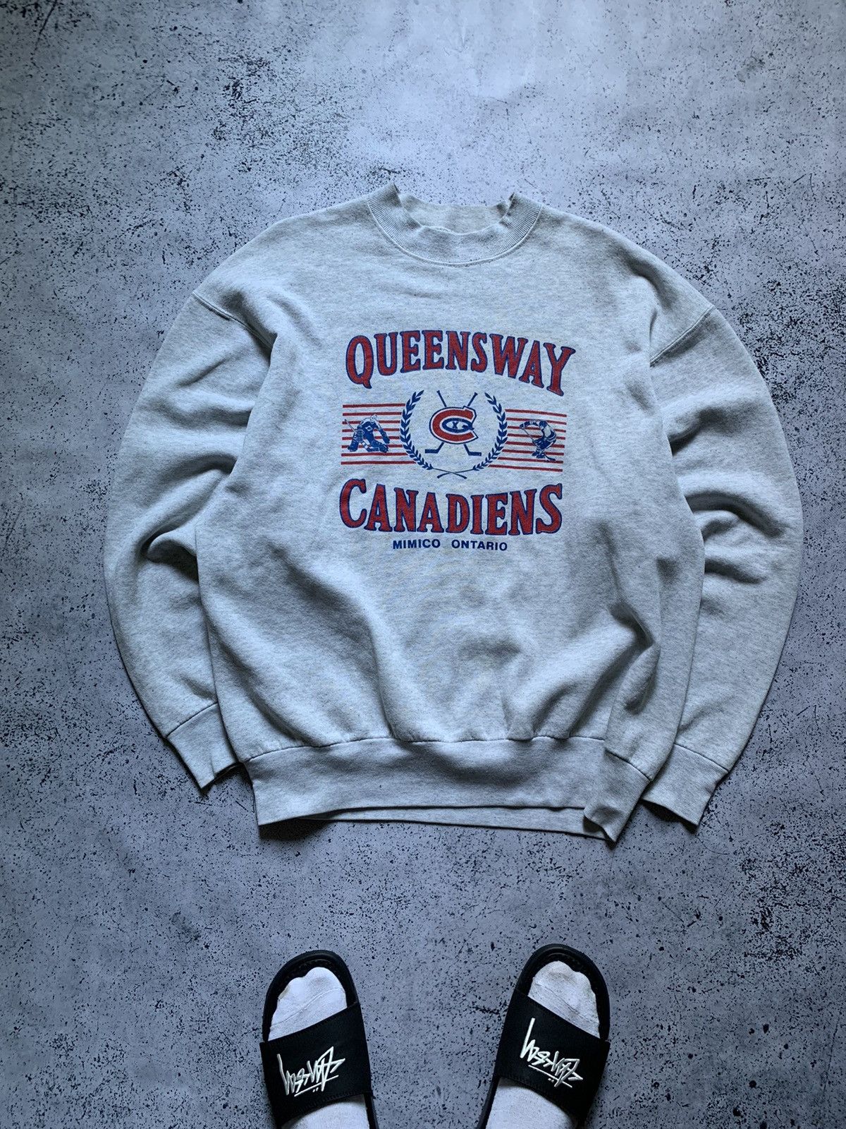 Fruit Of The Loom × NHL × Vintage Vintage NHL Sweatshirt Big Logo Baggy Y2K Canada USA Size US L / EU 52-54 / 3 - 1 Thumbnail