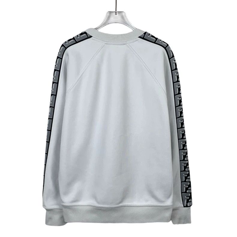 Fendi FENDI White Monogram Patchwork Round Neck Long Sleeve Swea Size US S / EU 44-46 / 1 - 2 Thumbnail