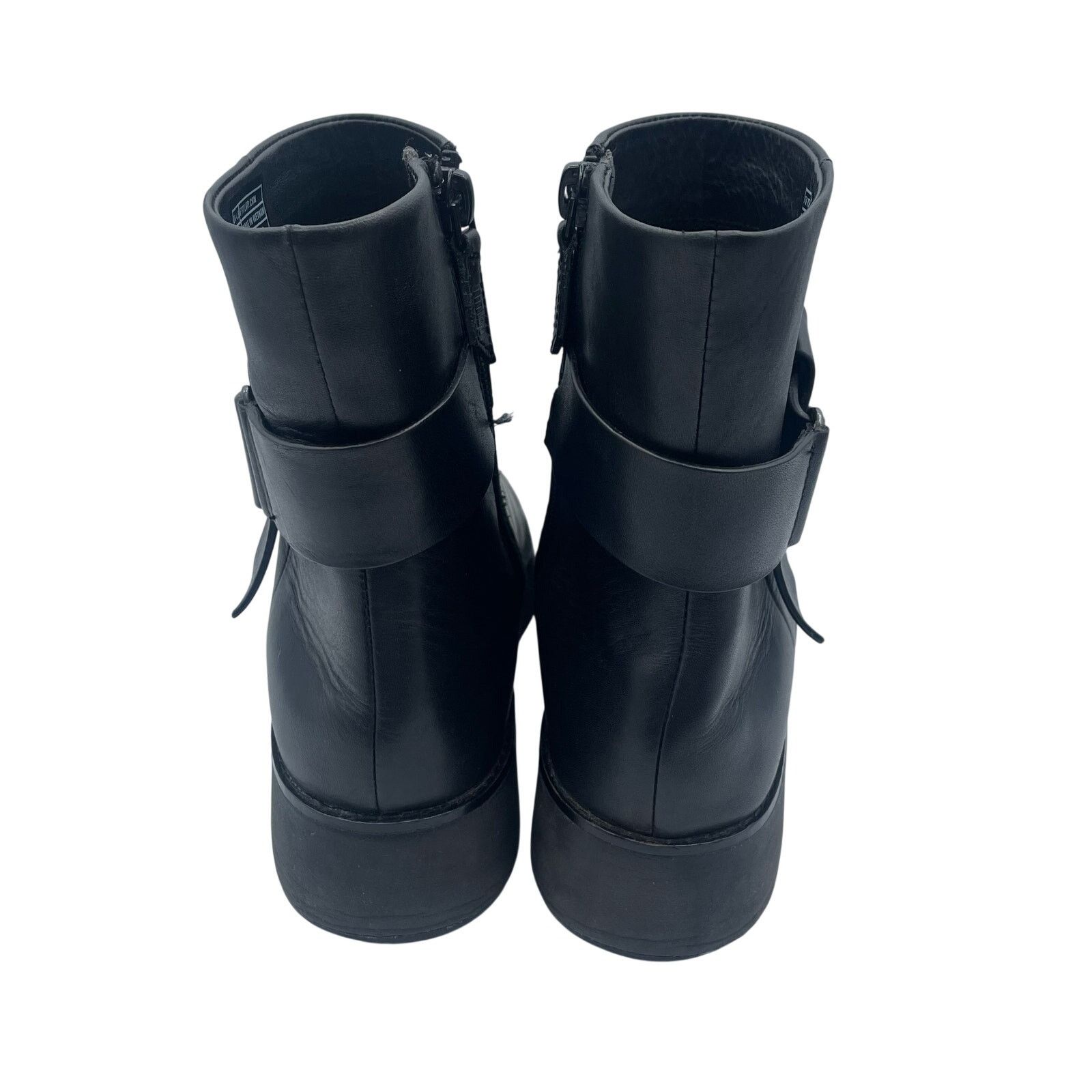 Other FitFlop Lingonberry Knot Boots Zip Leather Ankle Black 6.5 Size US 6.5 / IT 36.5 - 4 Thumbnail