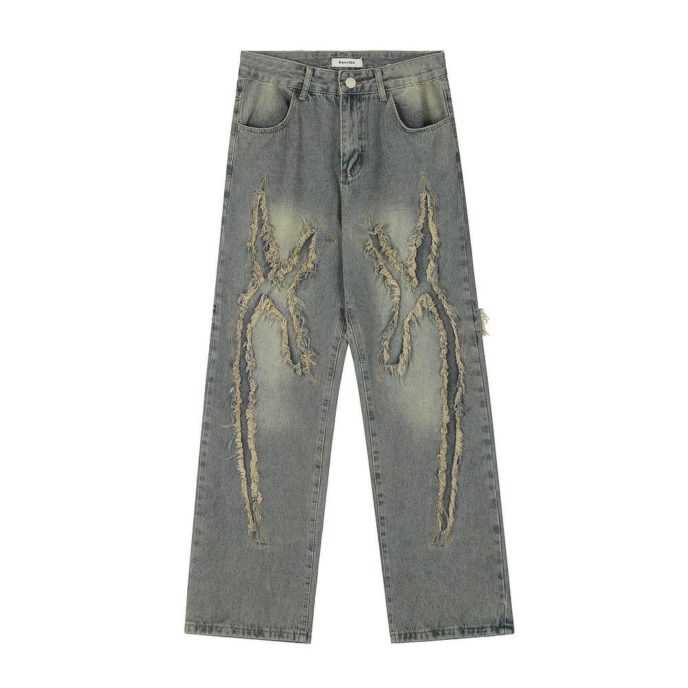 Japanese Brand × Jean Washing Vintage Raw Jeans Hip Hop Retro Style y2k Size US 32 / EU 48 - 1 Thumbnail