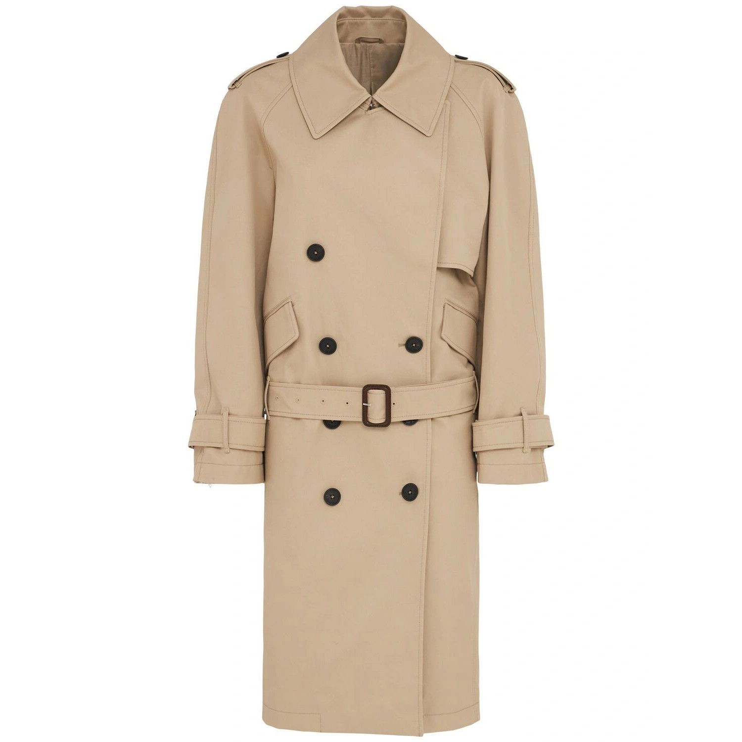 THE ATTICO $1790 Beige Cotton Coat New And Authentic (Women'