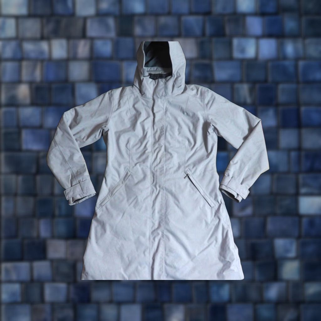 Patagonia Patagonia Jacket Womens L Hooded Gray Parka Coat Puffer City Shell Nylon Zip Winter Fall Vintage No Size L / US 10 / IT 46 - 1 Thumbnail