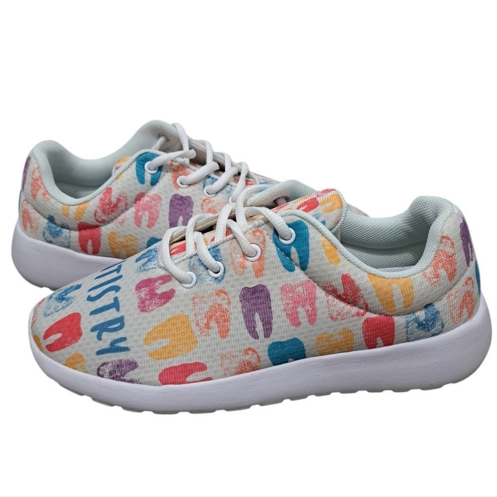 Other Groove Bags Custom Print Dentistry Lightweight Lace Up Sneak Size US 8 / IT 38 - 5 Thumbnail