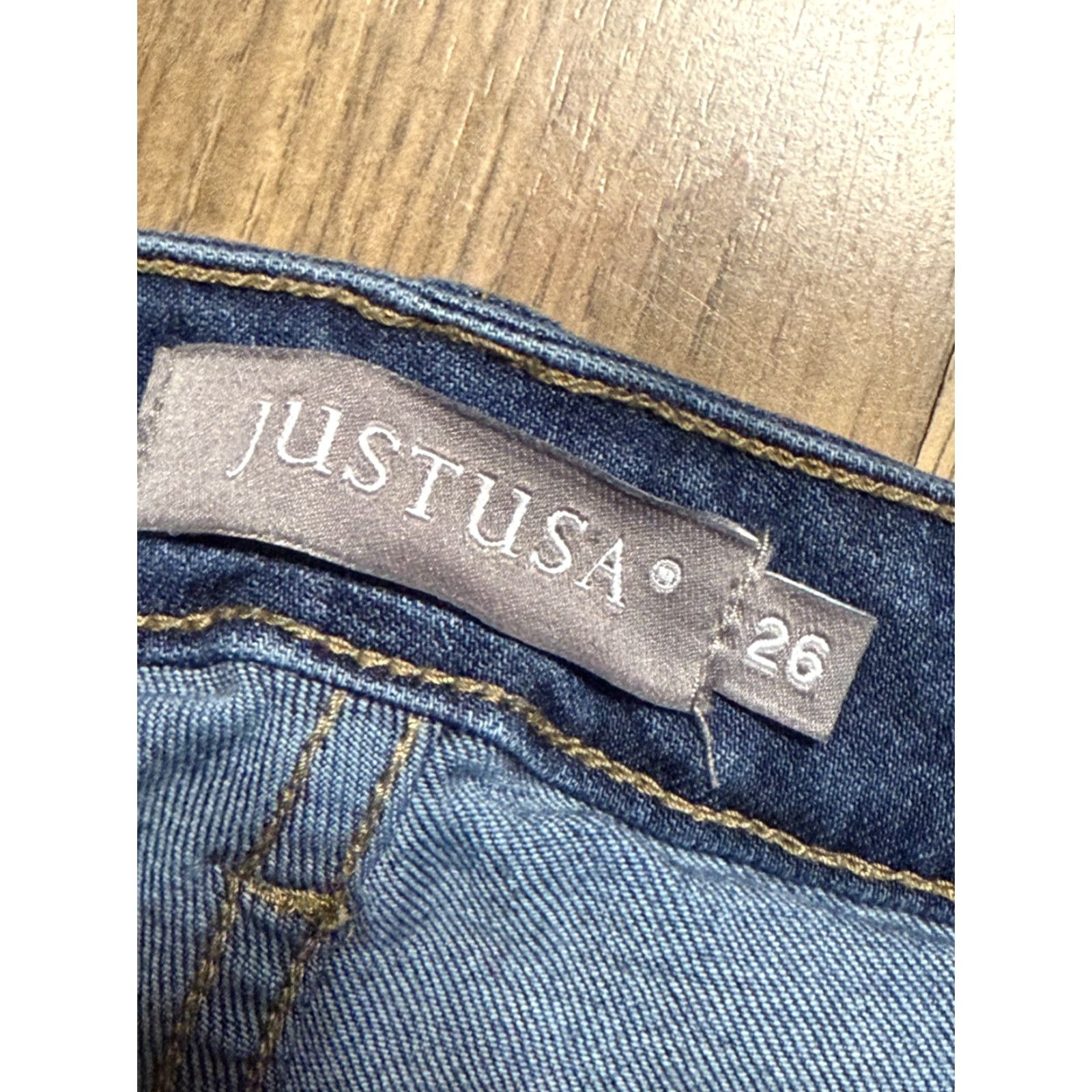 Vintage Just USA Jeans Women's 26 Blue Denim Skinny Medium Wash Regular fit 5-Pocket USA Jeans Womens XS? Size 26" / US 2 / IT 38 - 4 Thumbnail