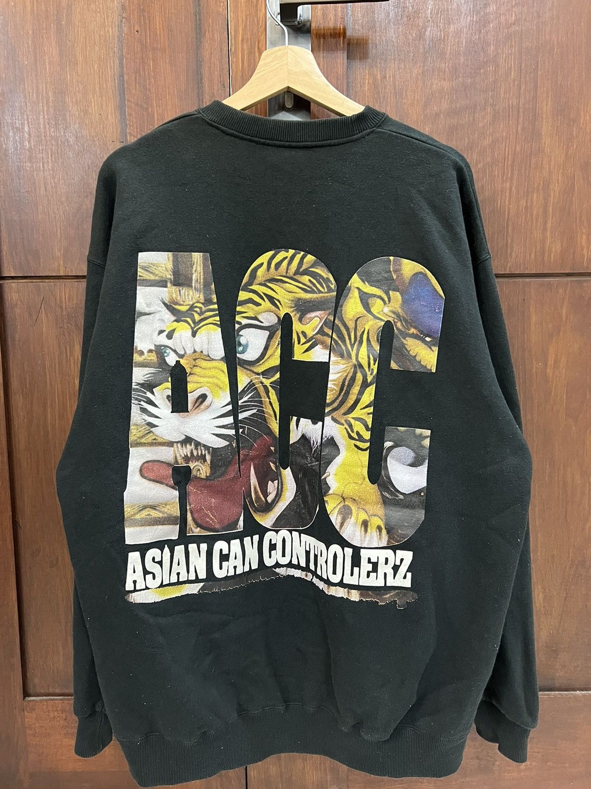 image of Vintage Acc Sweatshirt in Black, Men's (Size XL)