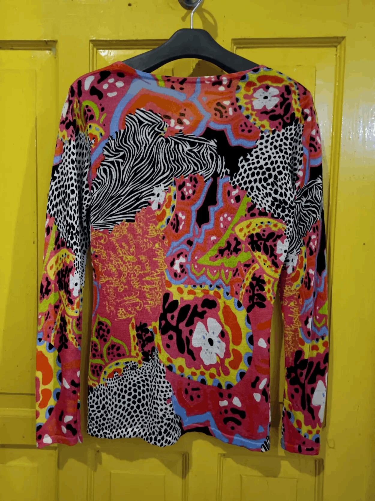 Japanese Brand UNKNOWN BRANDS Full print Long Sleeve T Shirt Y2K Style Size US M / EU 48-50 / 2 - 11 Thumbnail