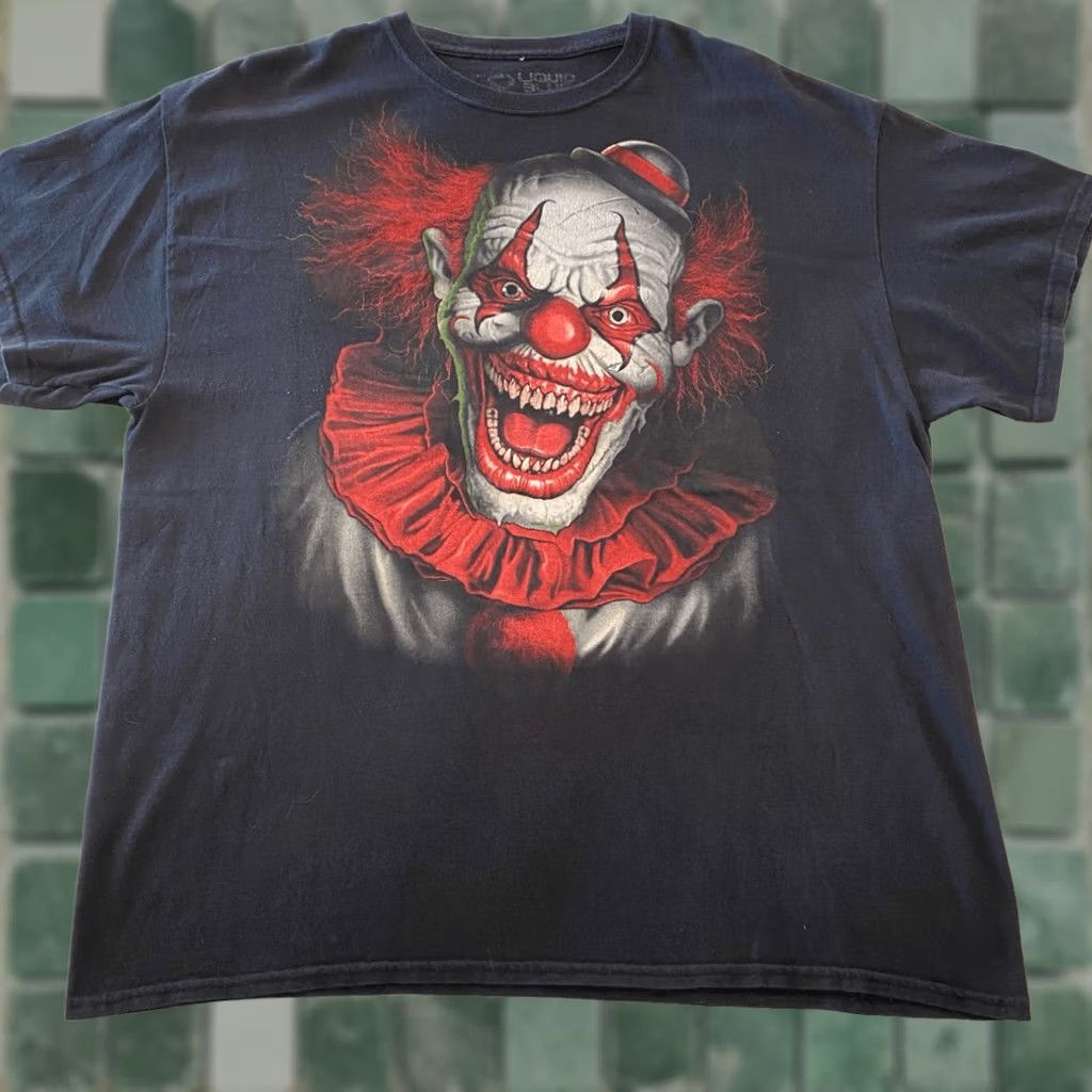 Liquid Blue Liquid Blue IT Movie The Clown Graphic T-shirt Black XL Men’s Regular Size XL Size US XL / EU 56 / 4 - 1 Thumbnail