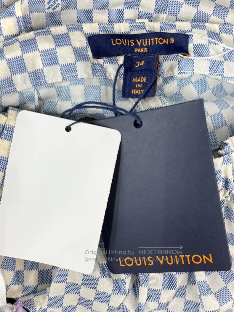 Louis Vuitton Louis Vuitton White checkerboard shorts Size US 34 / EU 50 - 4 Thumbnail