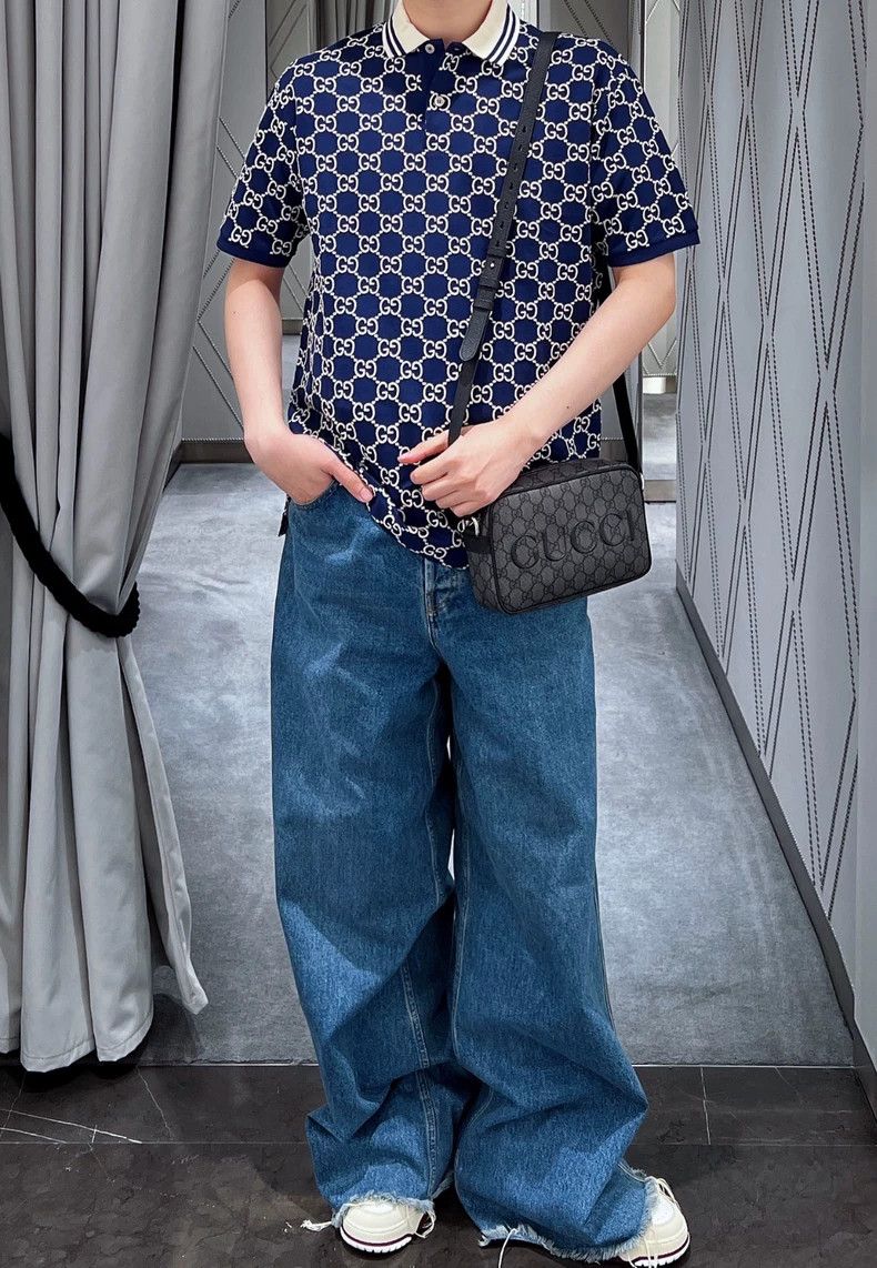 Gucci Gucci full-print short-sleeved polo shirt 2503-Nextarrow Size US M / EU 48-50 / 2 - 7 Thumbnail