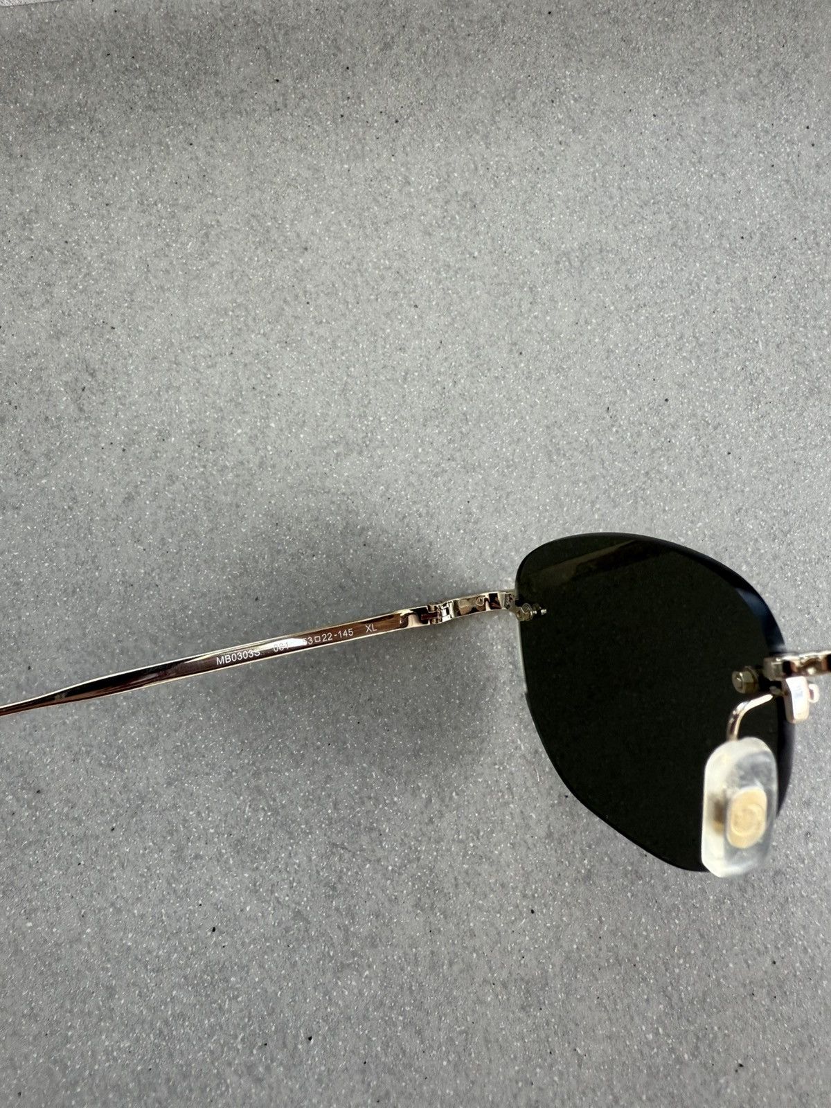 Montblanc Montblanc MB0030S Sunglasses – Black/Gold Frame Size ONE SIZE - 6 Thumbnail