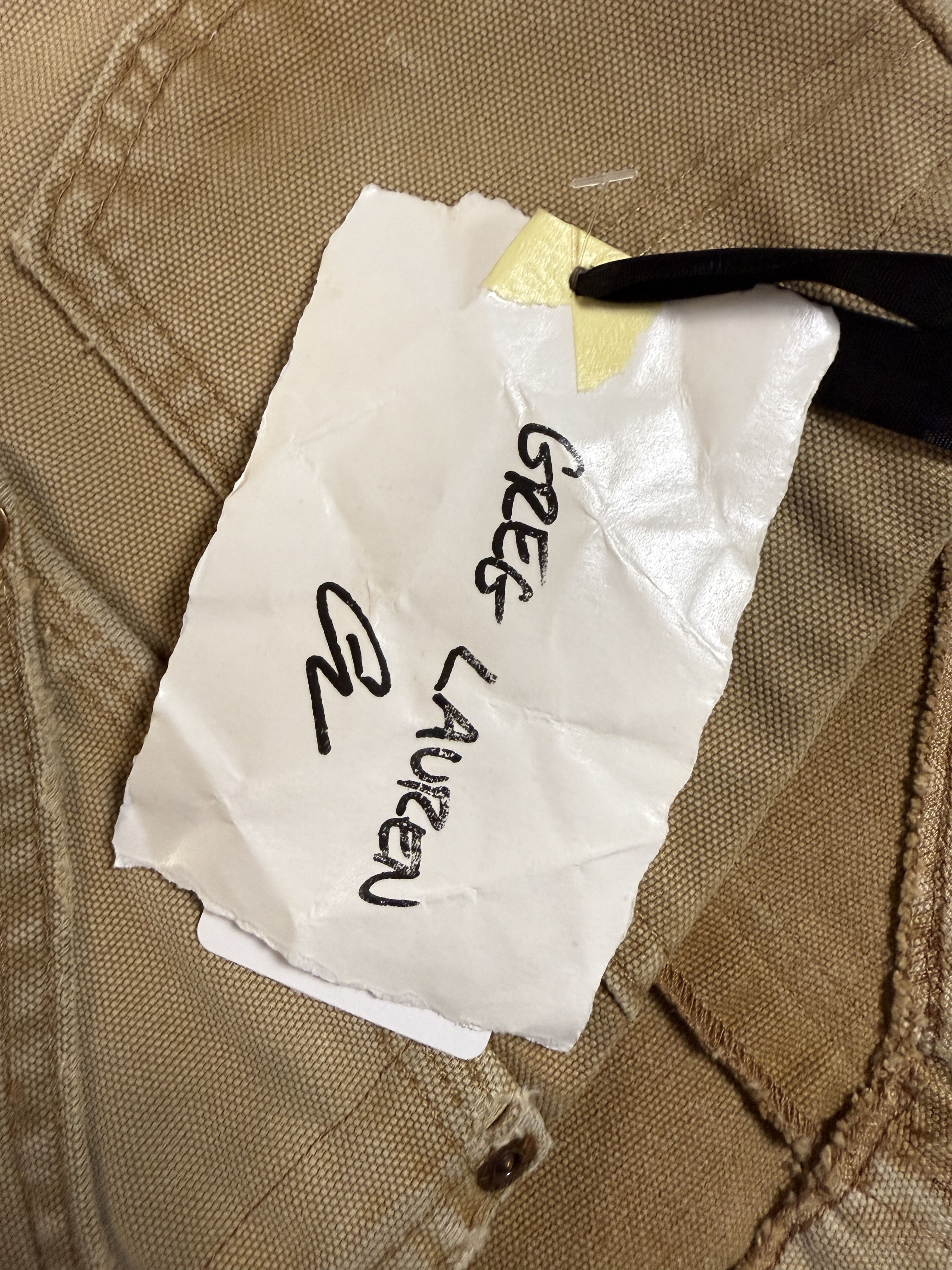 Greg Lauren $1250 Greg Lauren Tan Baseball Shirt Size US L / EU 52-54 / 3 - 11 Thumbnail
