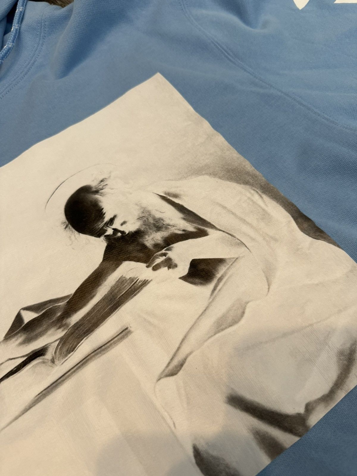Off-White Off White GRAIL FW14 Caravaggio Hoodie Light Blue Size Large Size US L / EU 52-54 / 3 - 6 Thumbnail