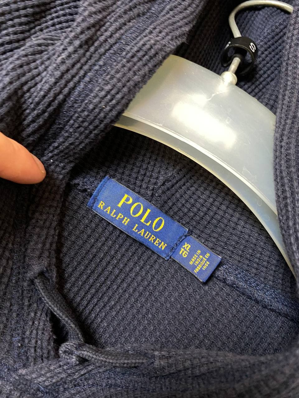 Polo Ralph Lauren × Vintage Vintage Polo Ralph Lauren Knitted Cardigan Pony Logo Hoodie Size US XL / EU 56 / 4 - 2 Thumbnail