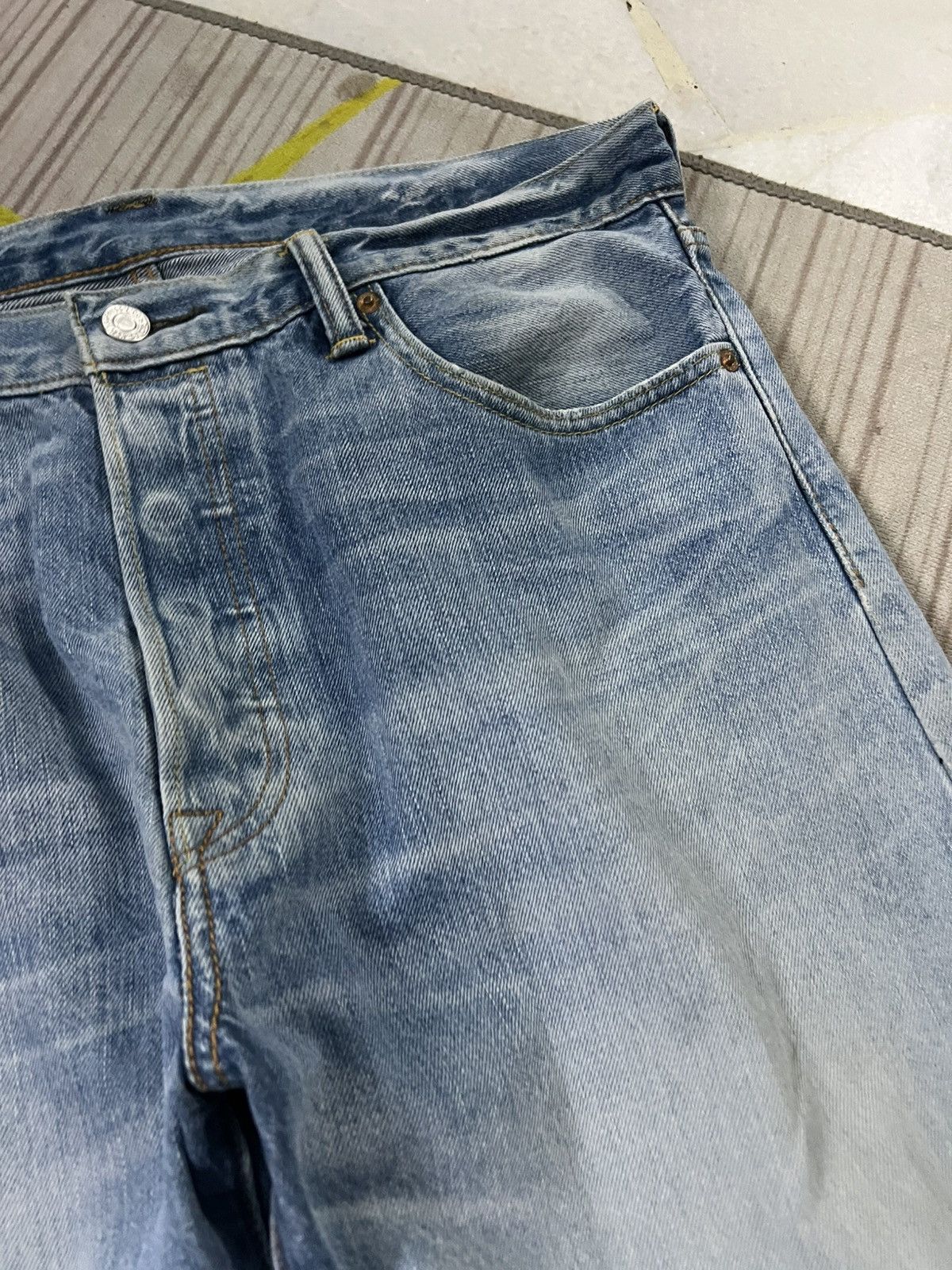 Levi's Vintage Levis 501 Distress Stone Wash Jean Size US 34 / EU 50 - 9 Thumbnail