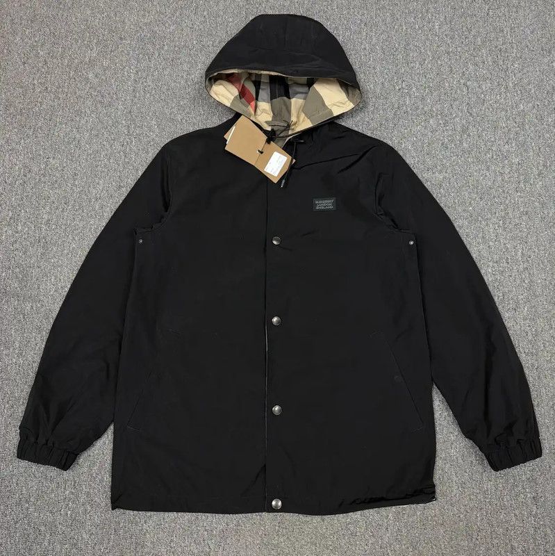 Burberry Black Polyurethane Men's Outerwear Jacket