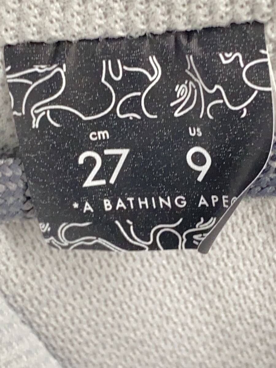 Bape A Bathing Ape Bapesta Shark White Navy Size US 9 / EU 42 - 5 Thumbnail