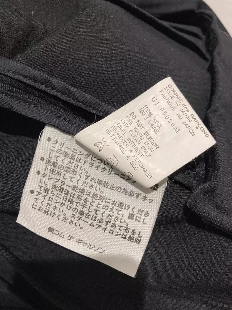 Comme des Garcons Comme des Garcons Black velvet striped suit jacket Size M / US 6-8 / IT 42-44 - 6 Thumbnail
