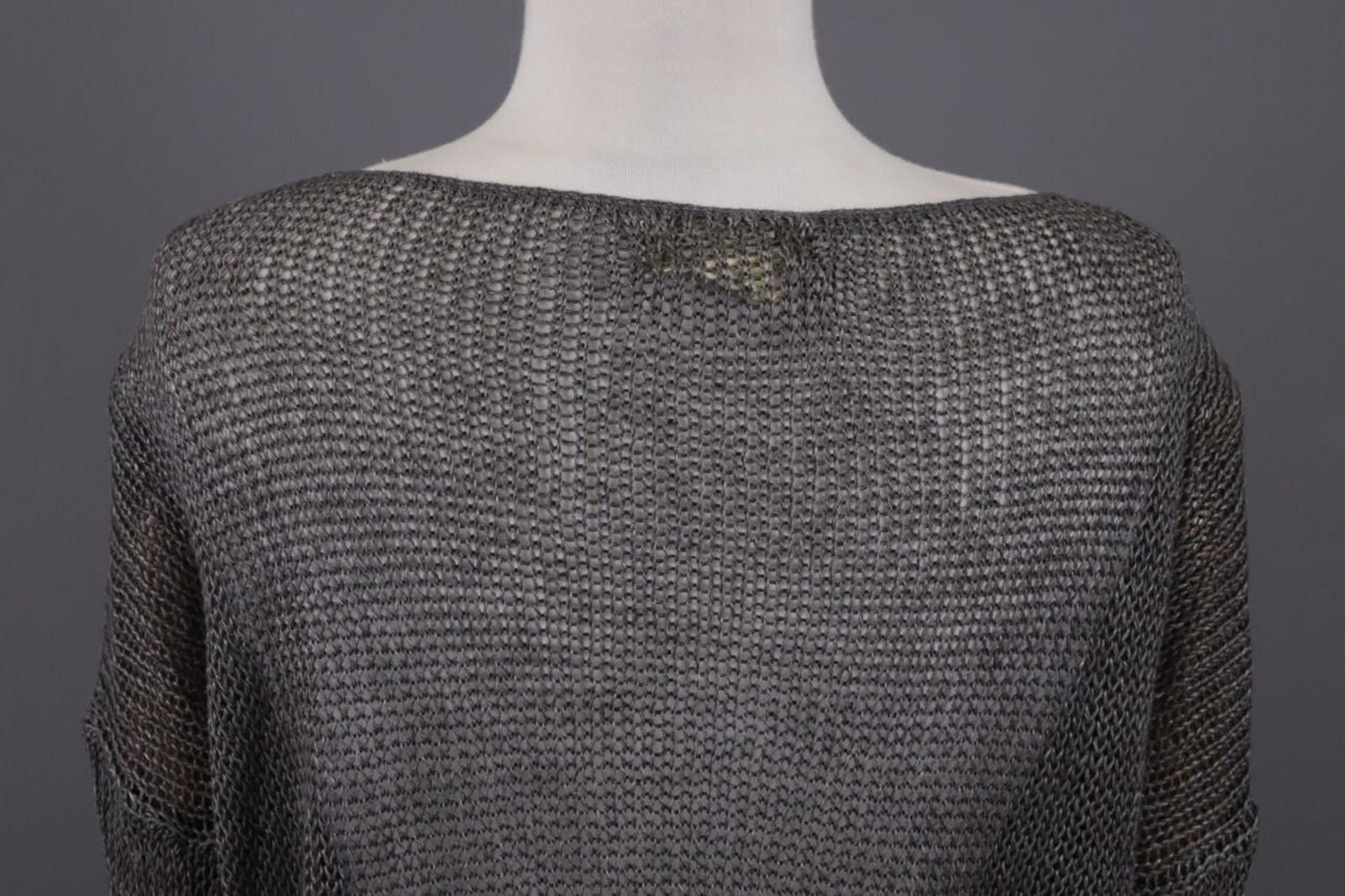 Denim & Supply Ralph Lauren Denim & Supply Ralph Lauren Gray Crochet Knit Sweater Size S Size S / US 4 / IT 40 - 11 Thumbnail