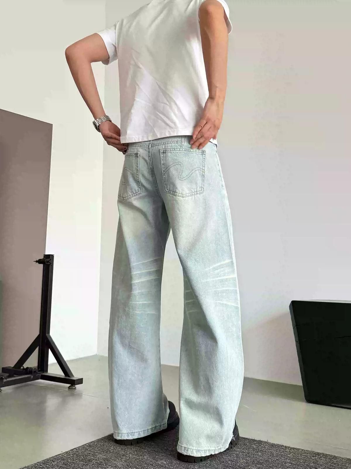 Vintage Light Wash Wide Leg Jeans Size US 30 / EU 46 - 5 Thumbnail