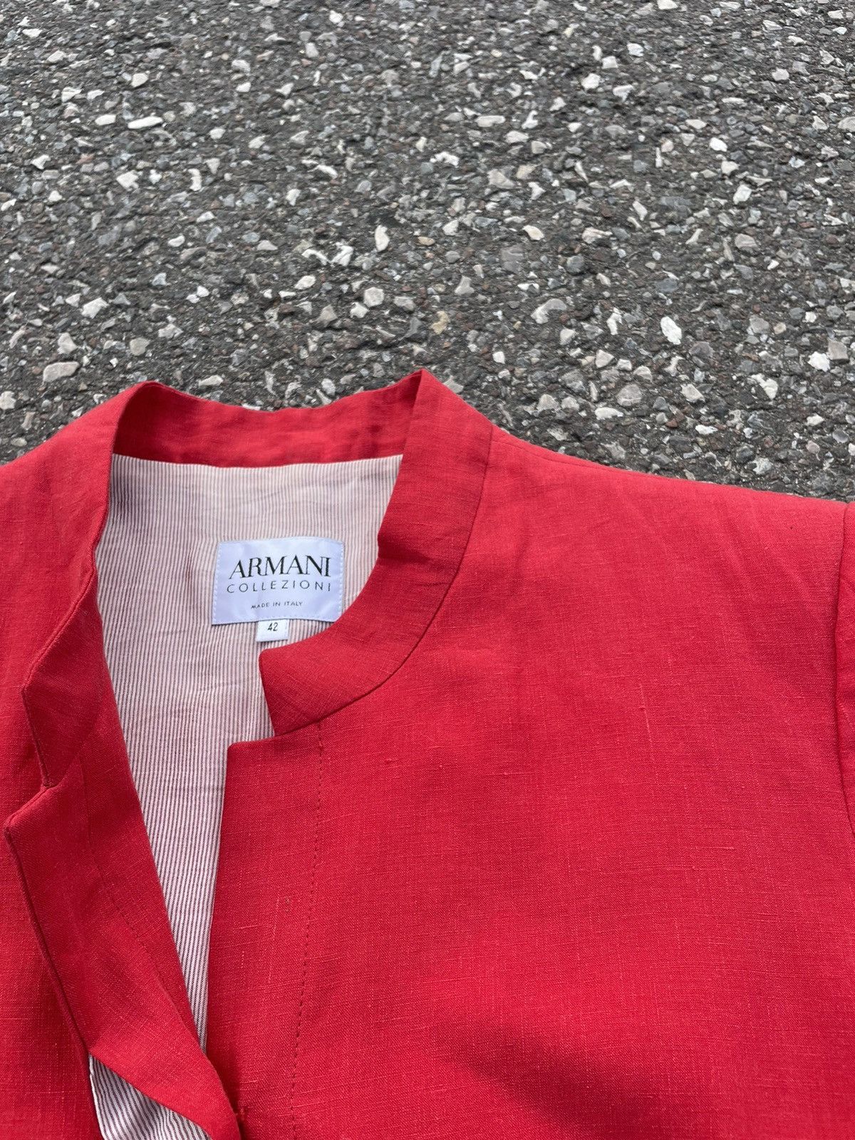 Armani Collezioni Armani Collezioni Jacket Coat Red Size M / US 6-8 / IT 42-44 - 5 Thumbnail