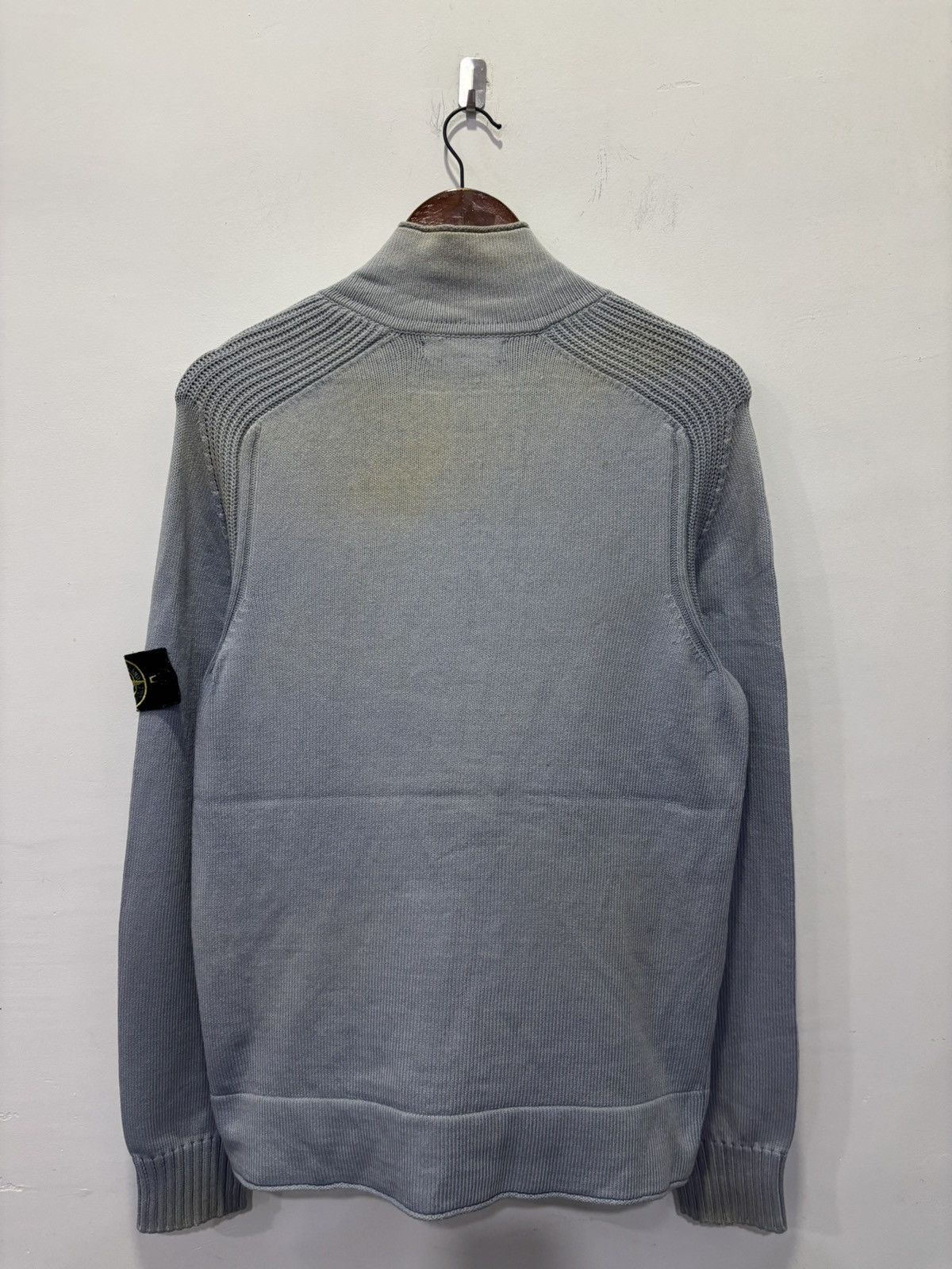Stone Island Stone Island Full Zip Linen Knitted Sweater Size US L / EU 52-54 / 3 - 2 Thumbnail