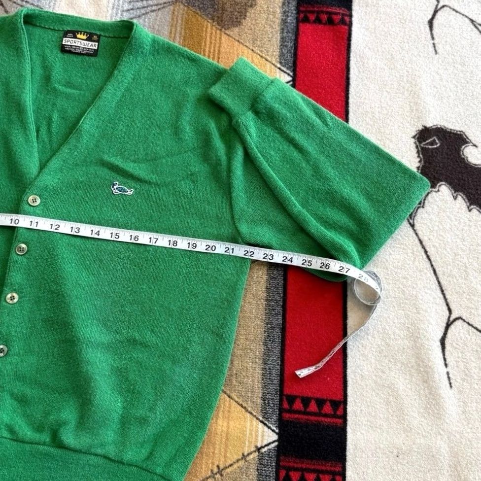 Vintage VINTAGE Sportswear Cardigan Sweater Adult L Green 80s Grunge Mens Size US L / EU 52-54 / 3 - 7 Thumbnail