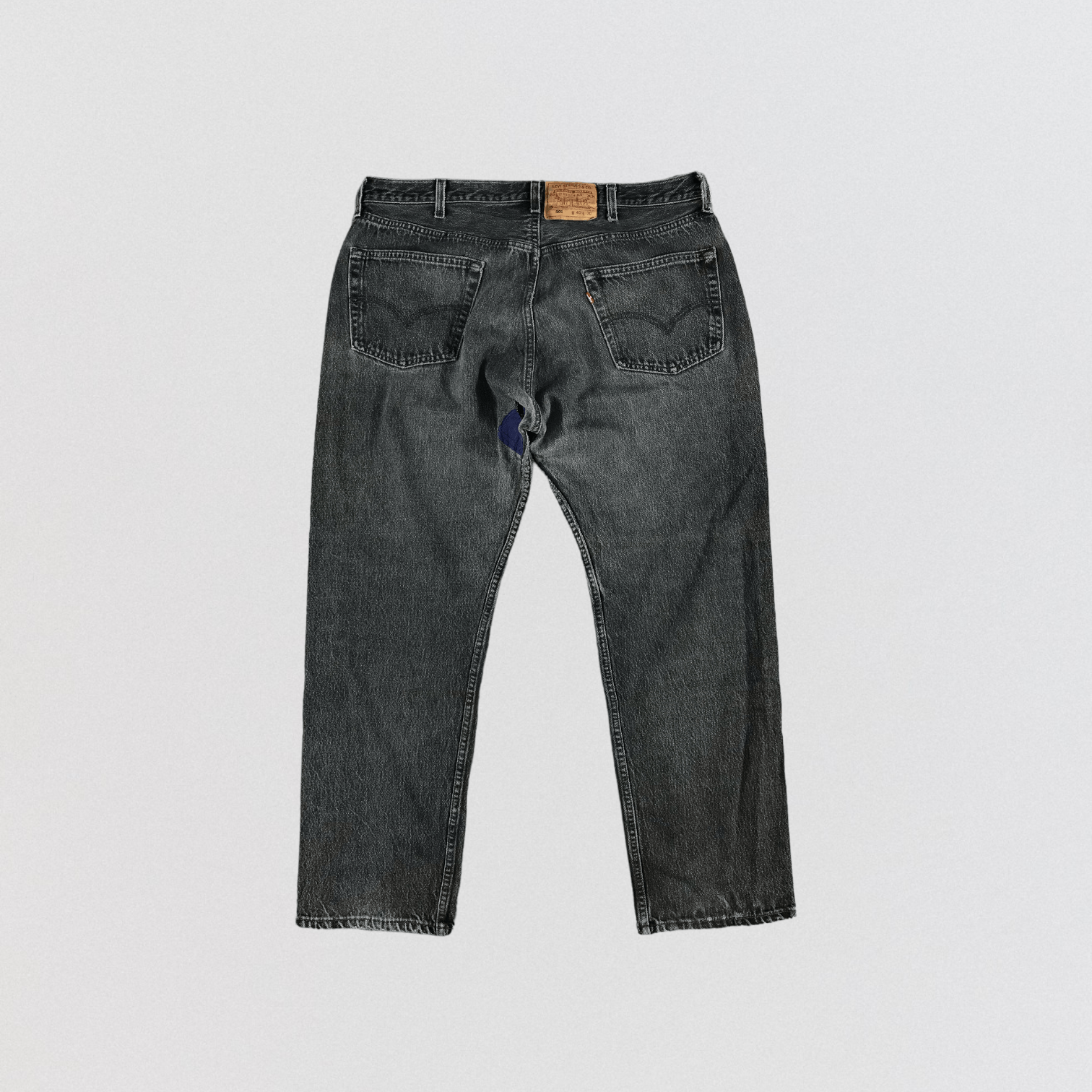 Levi's Vintage 90s Faded Black Levis 501 Jeans-JM3037 Size US 39 - 2 Thumbnail