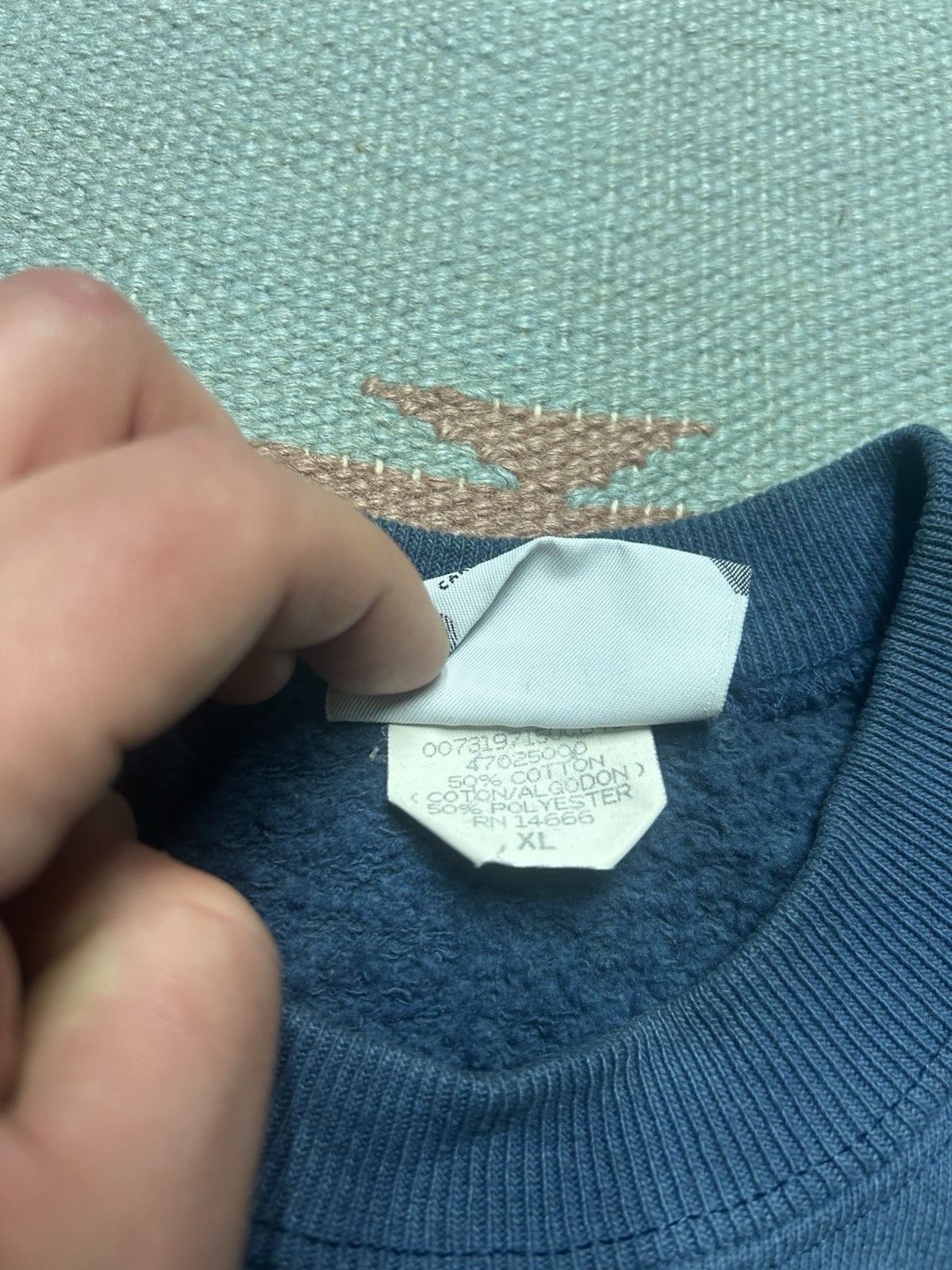Vintage Vtg 80 crewneck sweatshirt Lee heavyweight faded gradient XL Size US XL / EU 56 / 4 - 6 Thumbnail