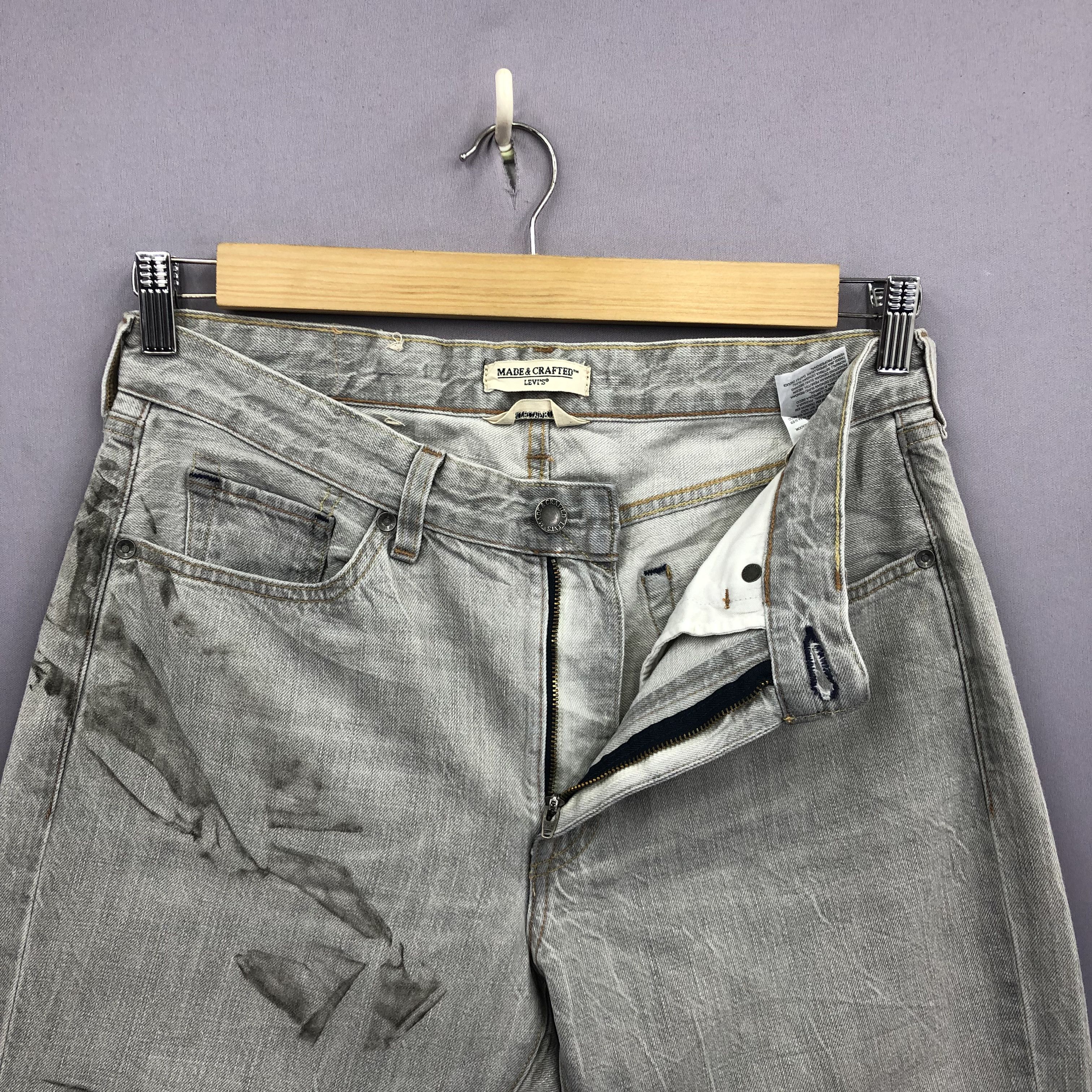 Levi's Vintage Levis Made & Crafted Jeans Levi's Gray Faded Denim Size US 32 / EU 48 - 5 Thumbnail
