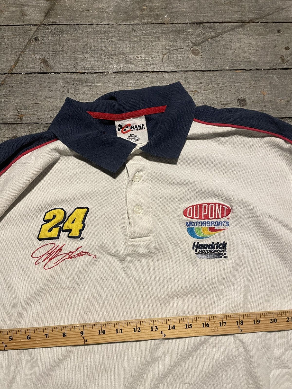 NASCAR × Vintage 90s NASCAR Jeff Gordon Polo T Shirt Size US XXL / EU 58 / 5 - 3 Thumbnail