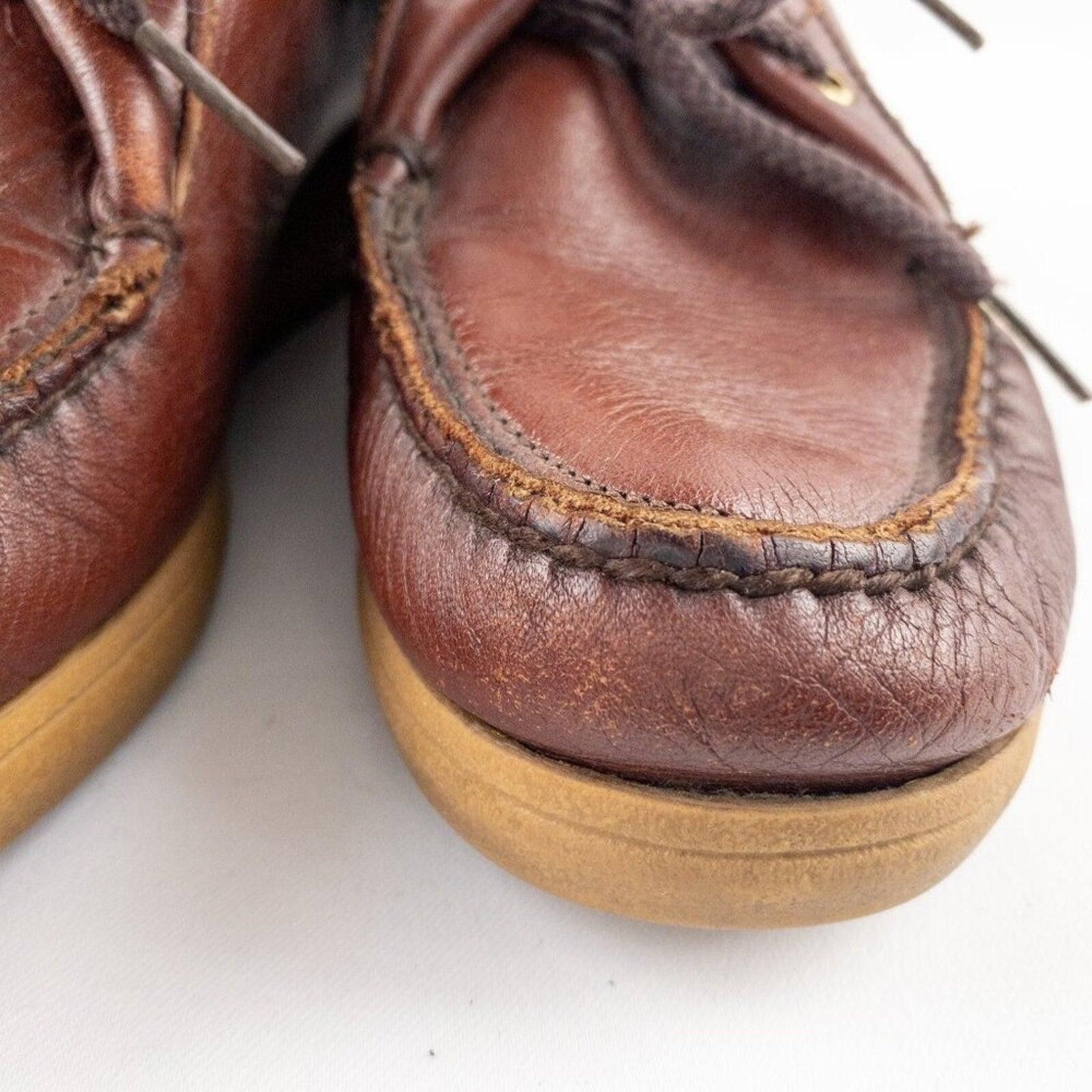 DUKE + DEXTER Dexter Vintage Brown Handmade Leather Shoes Womens 7.5 Size US 7.5 / IT 37.5 - 10 Thumbnail