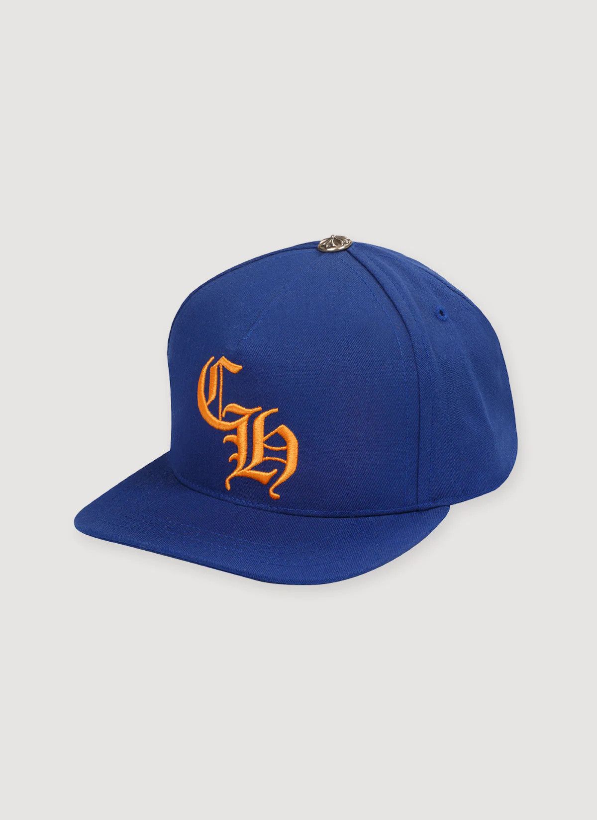 Chrome Hearts Chrome Hearts “CH” 5 Panel Baseball Snapback (Blue/Orange) Size ONE SIZE - 1 Thumbnail