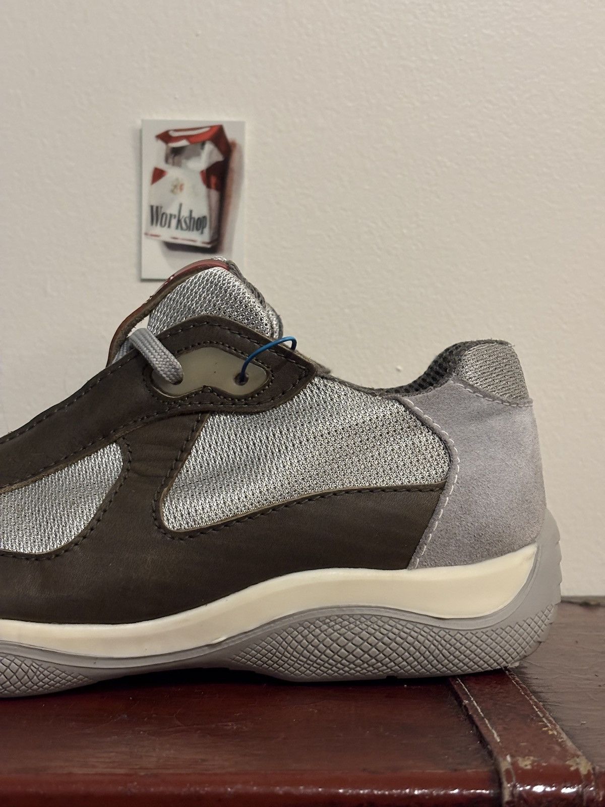 Prada Prada Olive Green Leather Americas Cups Size US 11 / EU 44 - 12 Thumbnail