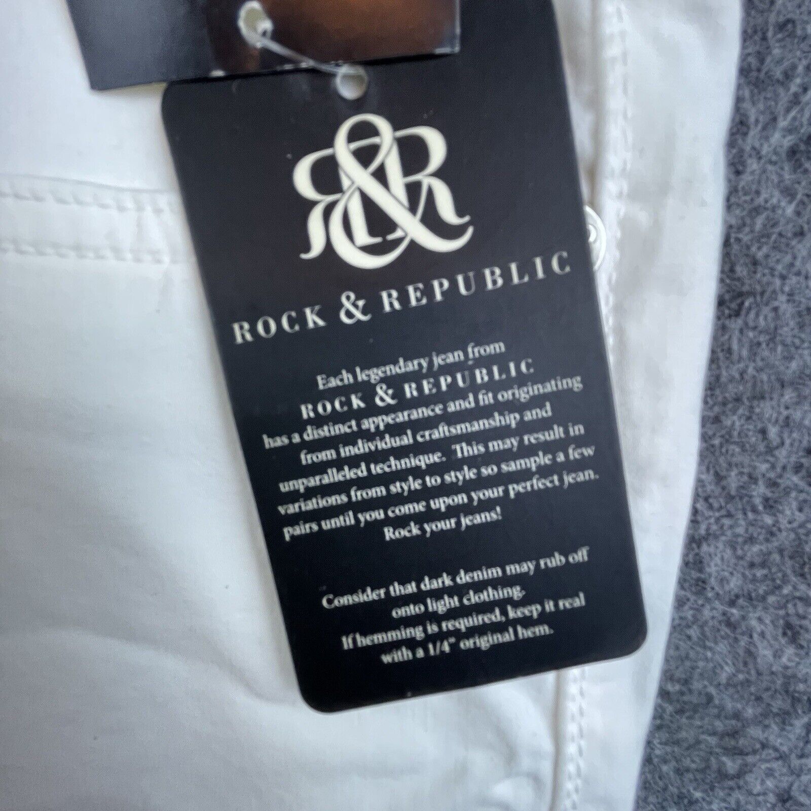 Rock & Republic Rock & Republic Jeans Womens 30 White 5 Pocket Skinny Posey Size 30" / US 8 / IT 44 - 10 Thumbnail