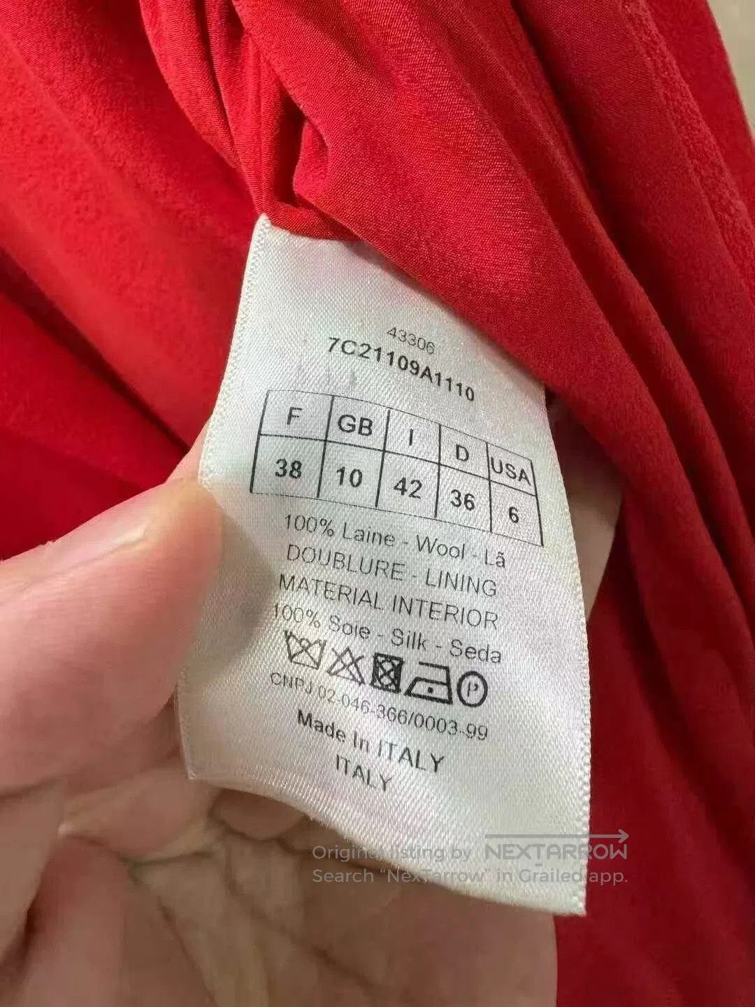 Dior Dior Red Wool Sleeveless Coat. Size S / US 4 / IT 40 - 4 Thumbnail