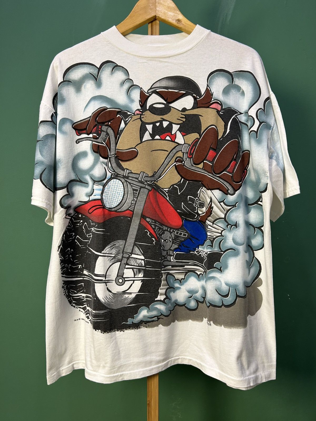 Vintage Vintage Looney Tunes Taz 1995 Fast Track All over print Size US XL / EU 56 / 4 - 1 Thumbnail
