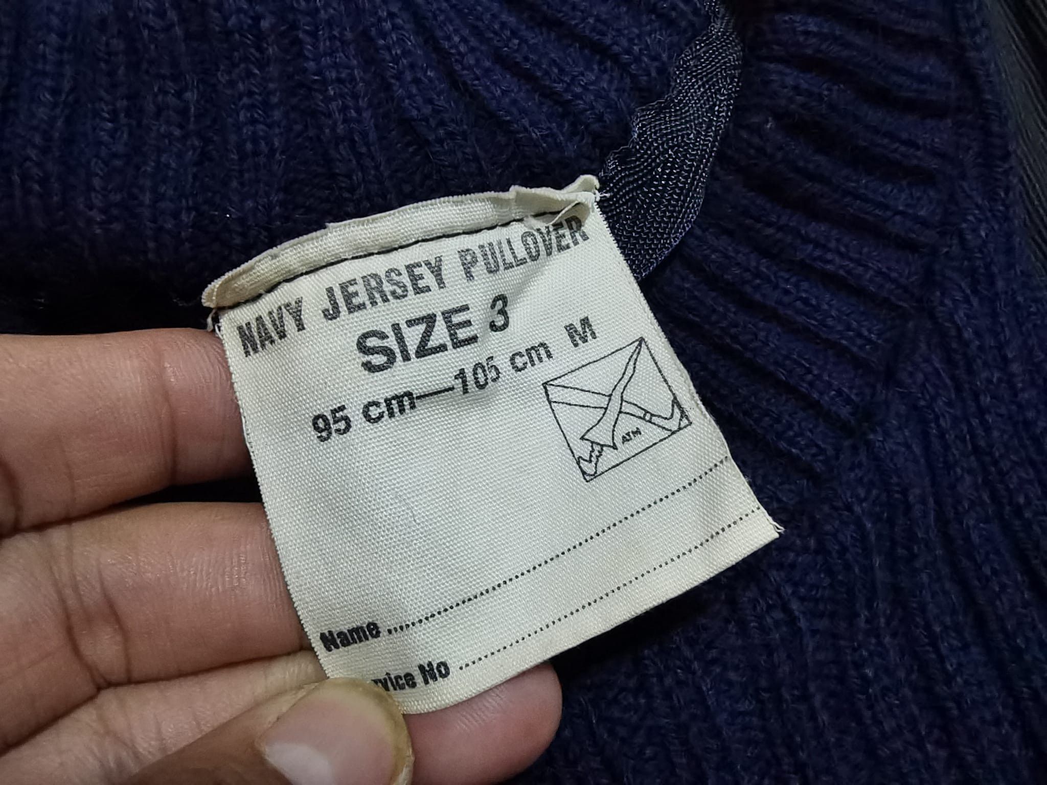 Other NAVY JERSEY PULLOVER military S 2144 Size US S / EU 44-46 / 1 - 5 Thumbnail