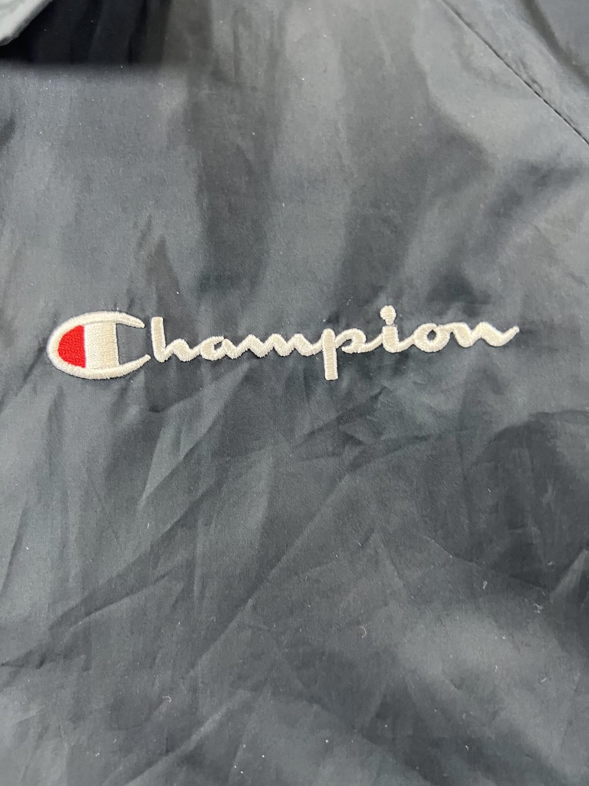Champion Champion Black Coach Logo Tape Sleeves Women’s Crop Jacket L Size L / US 10 / IT 46 - 3 Thumbnail
