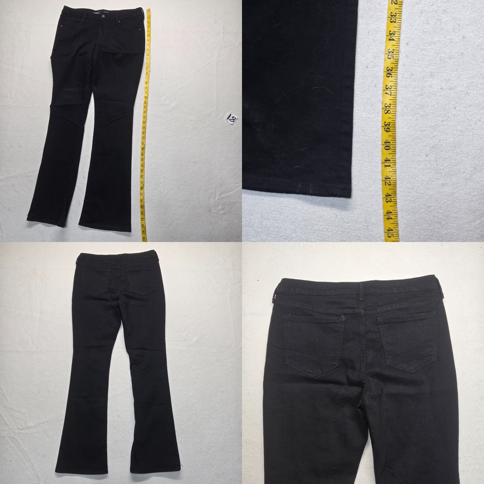 Old Navy VINTAGE Old Navy Rock Star Jeans Straight Fit Adult Women's Size 14 Black Denim Casual Pants Size 36" / US 14 / IT 50 - 8 Thumbnail