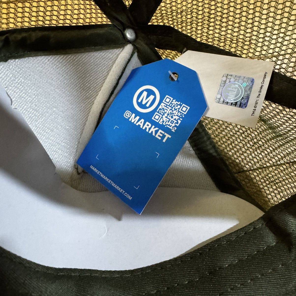 Market Chinatown Market Smiley Upside Down Trucker Hat Kelp Size ONE SIZE - 3 Thumbnail