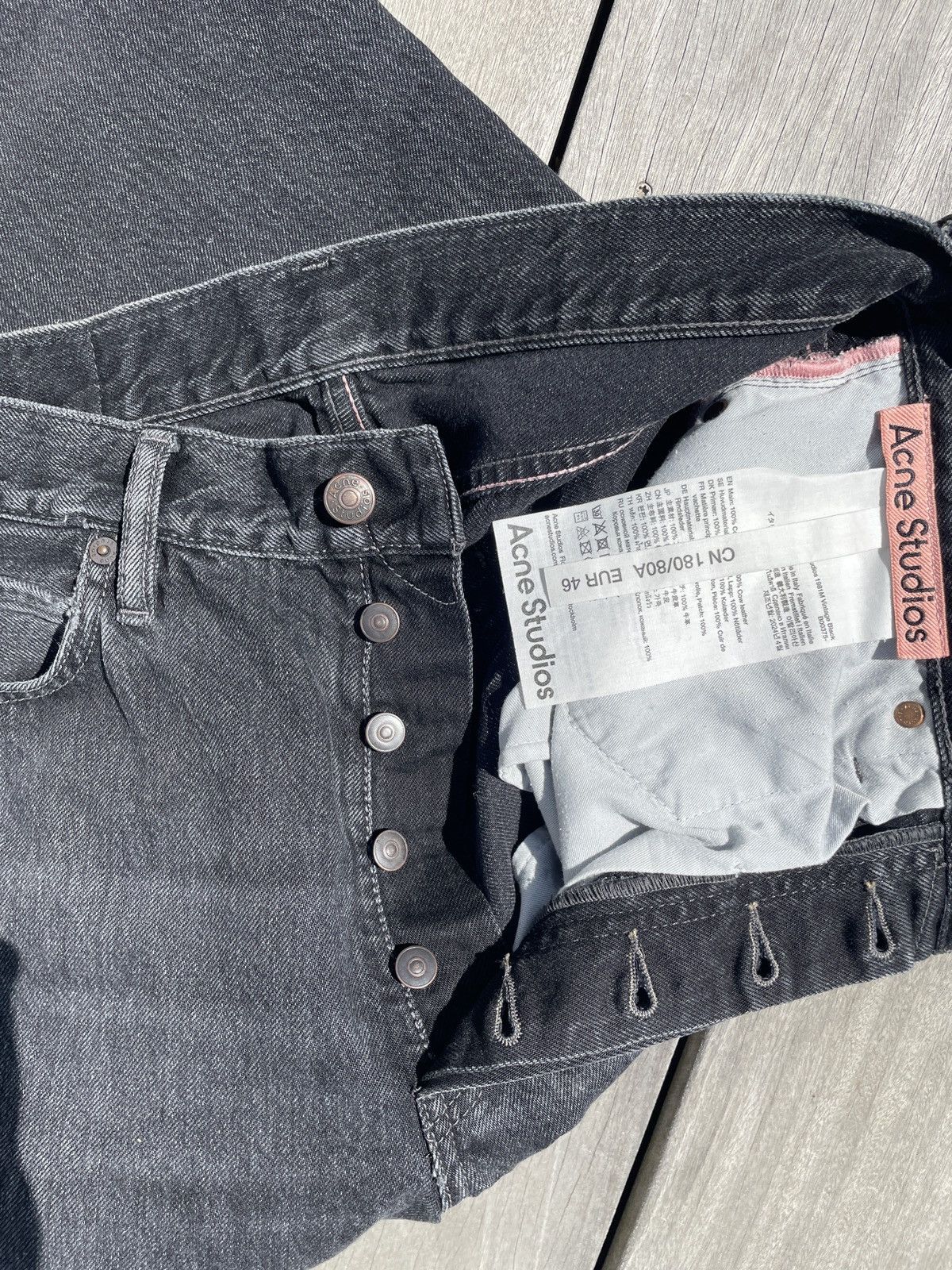Acne Studios Acne Studios 1981M Vintage Black Size US 30 / EU 46 - 5 Thumbnail