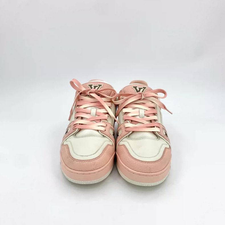 Louis Vuitton Louis Vuitton Pink Round Toe Strappy Board Sneaker Size US 8 / EU 41 - 3 Thumbnail