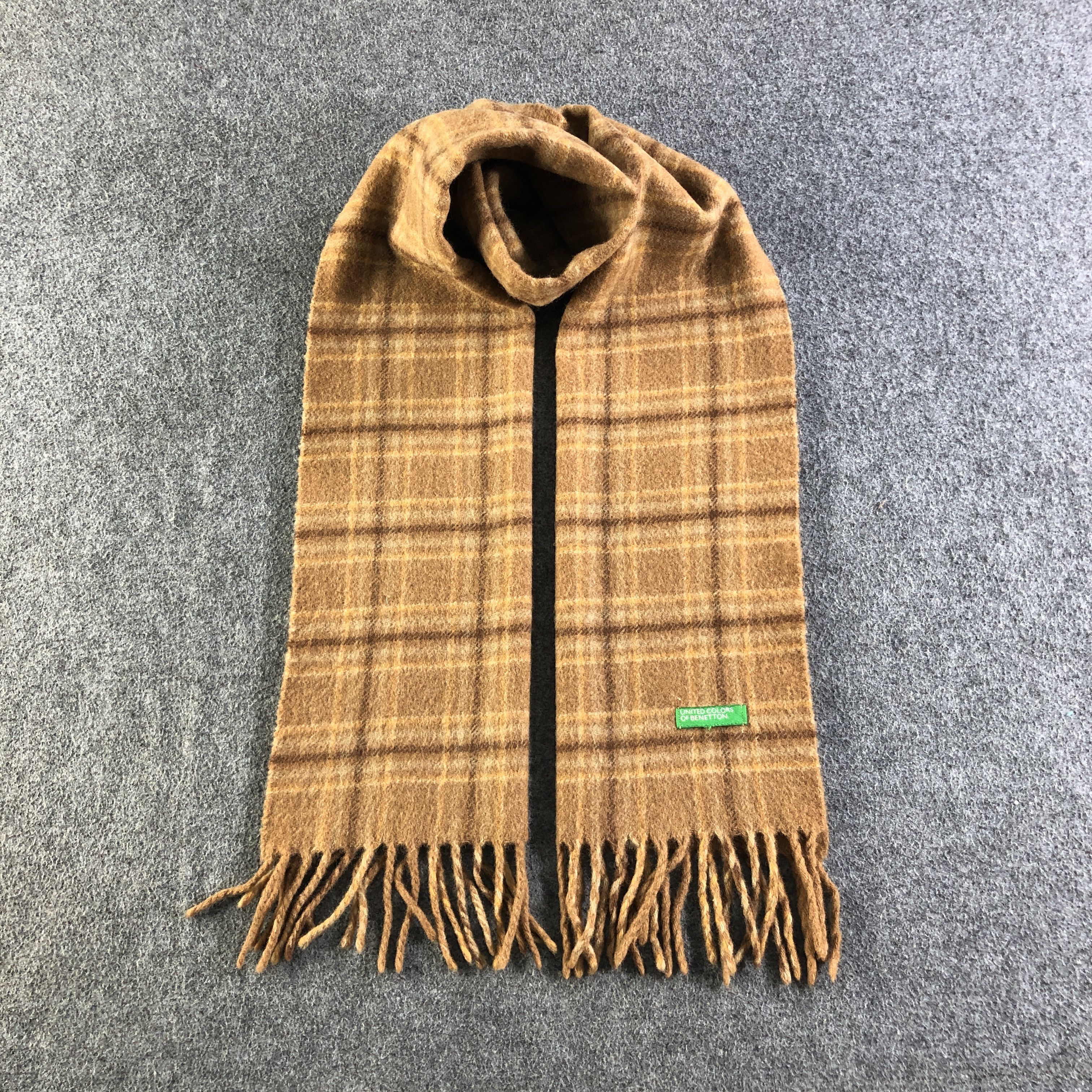 United Colors Of Benetton United Colors Of Benetton Wool Scarf Muffler V2765 Size ONE SIZE - 1 Thumbnail