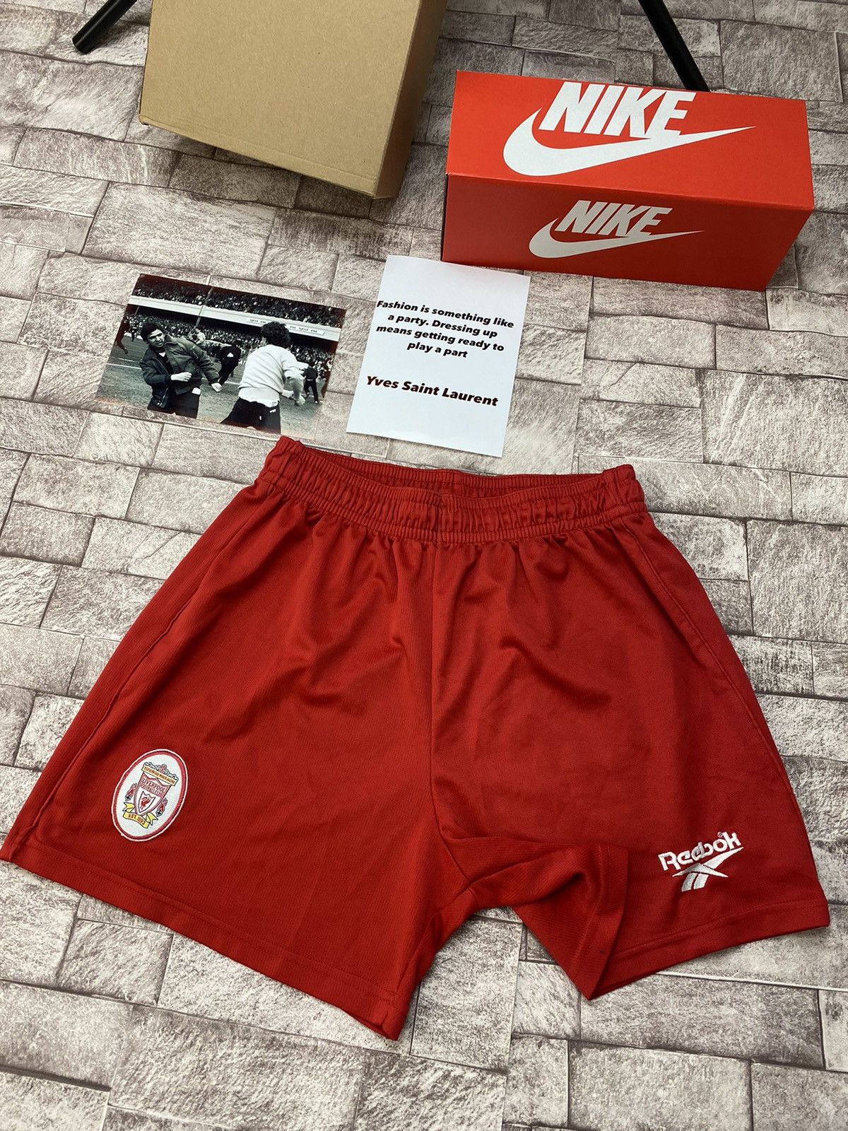 Reebok LIVERPOOL ENGLAND 1996/1998 FOOTBALL SOCCER SHORTS HOME Size US 34 / EU 50 - 7 Thumbnail