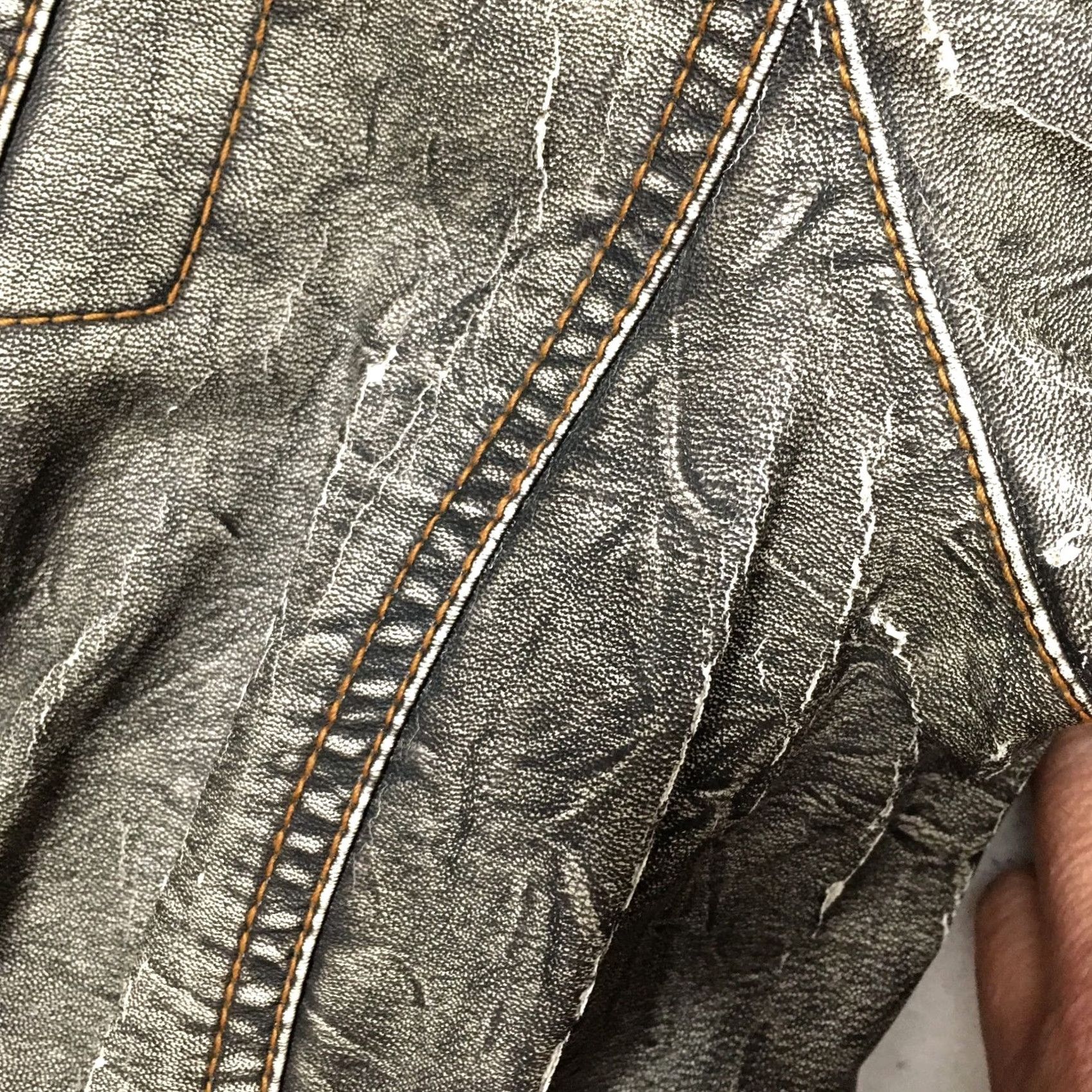 Vintage Ruby Rd. Women Jacket Gray 16W Small Distressed Denim Pockets Basic Jacket Adults Womens Size XXL / US 16-18 / IT 52-54 - 5 Thumbnail